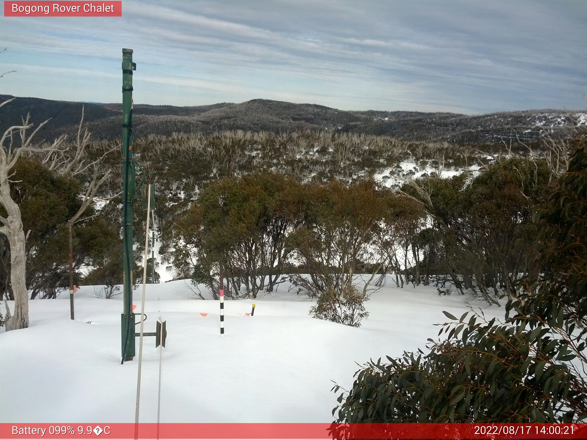 Bogong Web Cam 2:00pm Wednesday 17th of August 2022