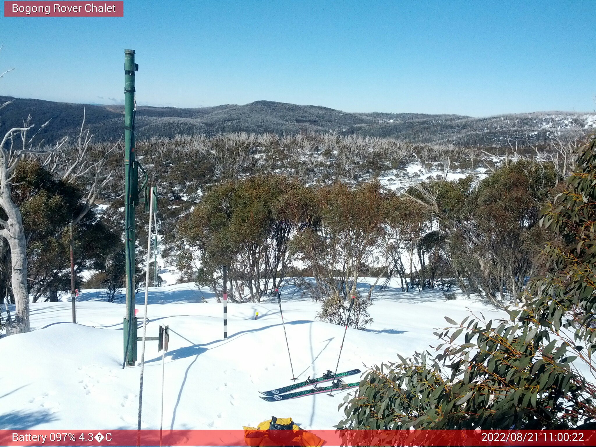 Bogong Web Cam 11:00am Sunday 21st of August 2022