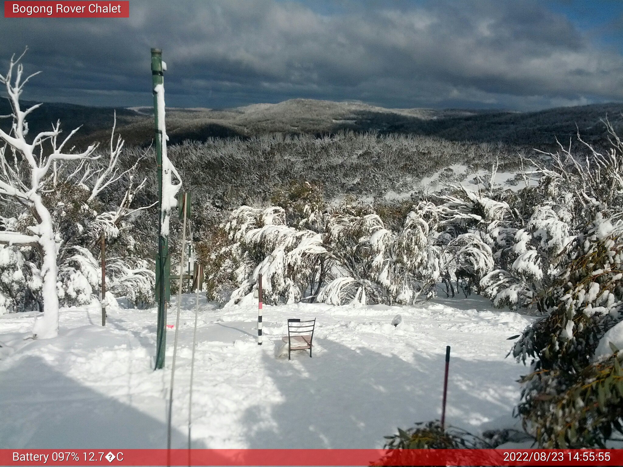 Bogong Web Cam 2:55pm Tuesday 23rd of August 2022