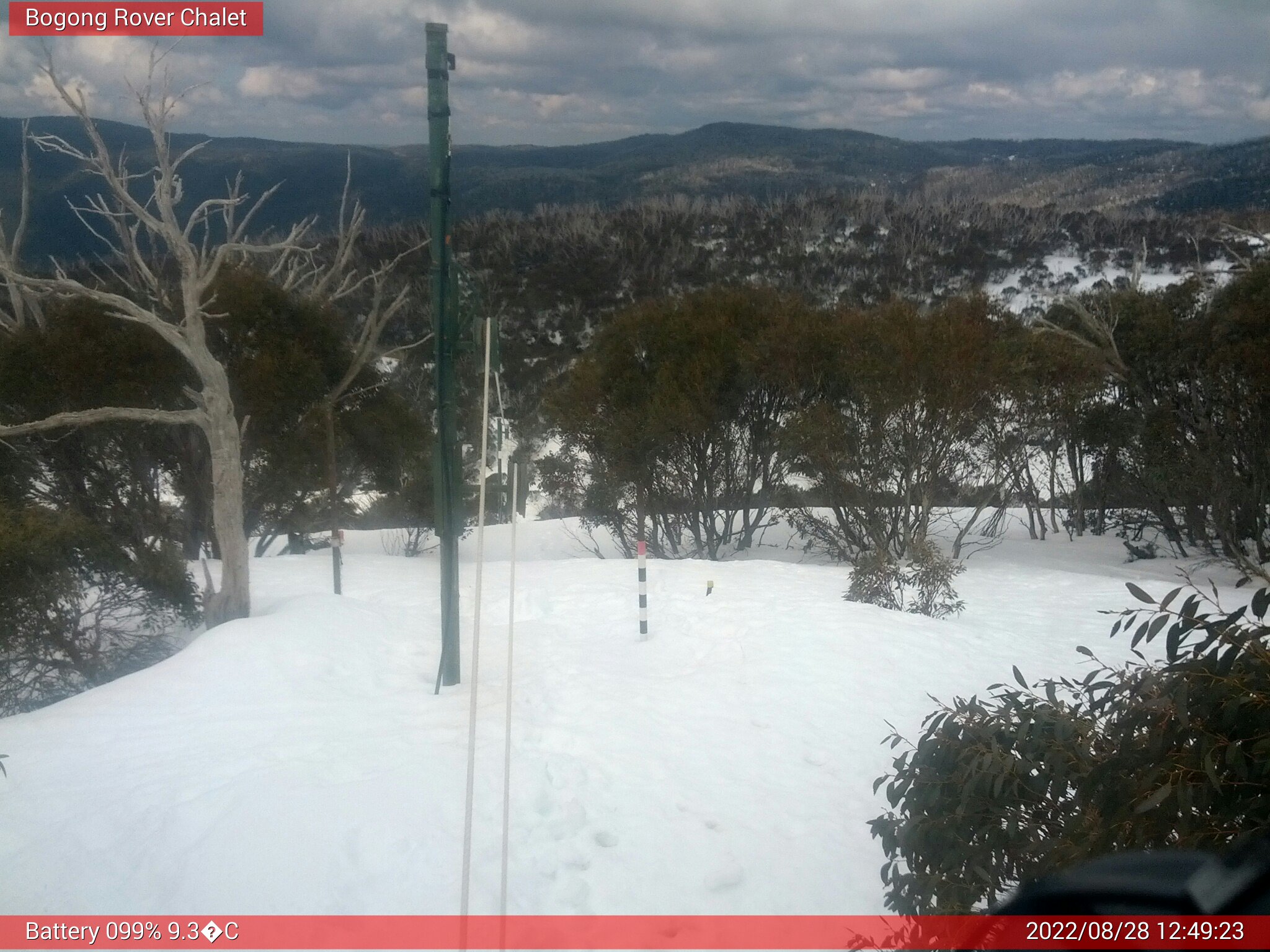 Bogong Web Cam 12:49pm Sunday 28th of August 2022