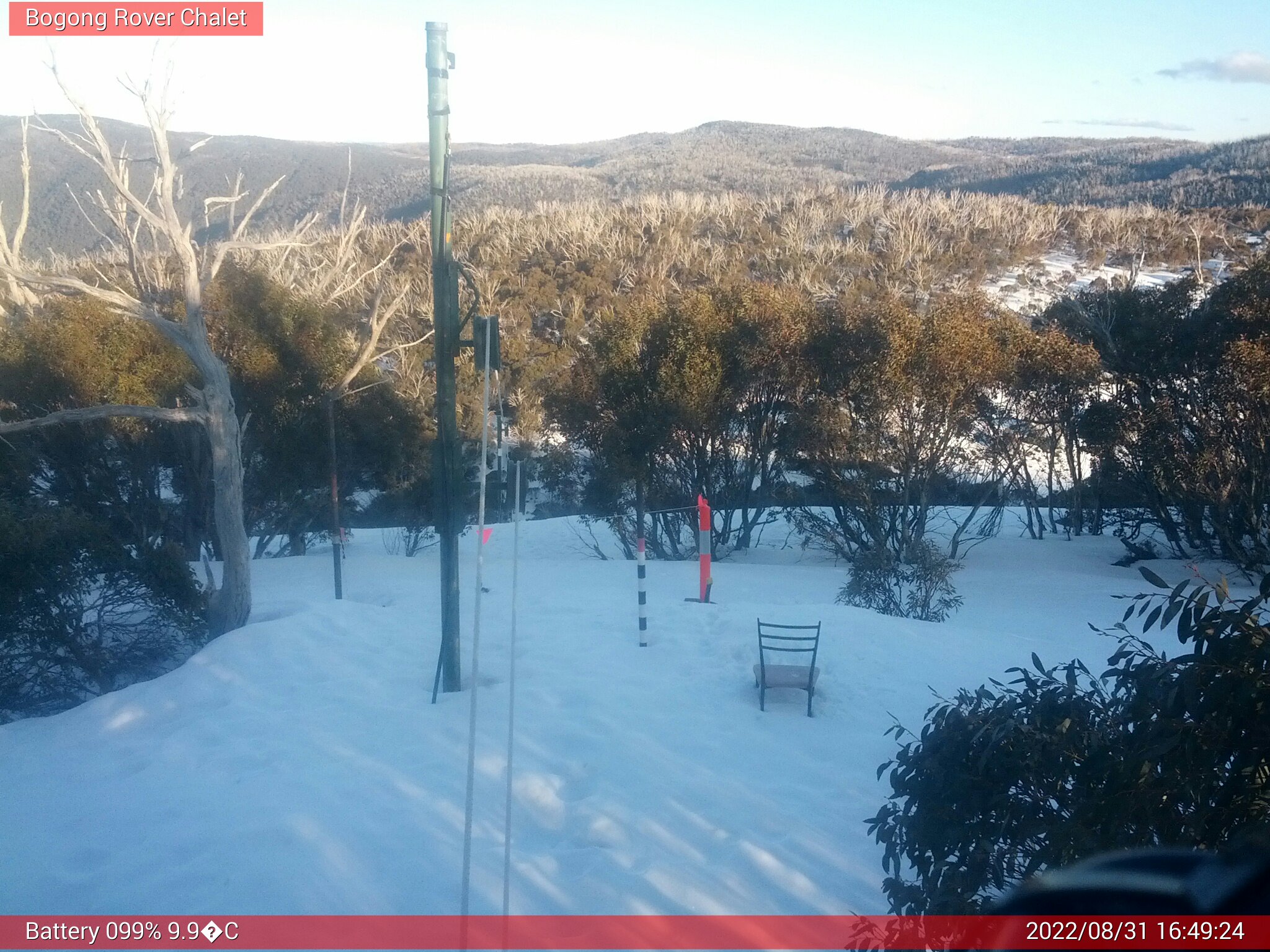 Bogong Web Cam 4:49pm Wednesday 31st of August 2022