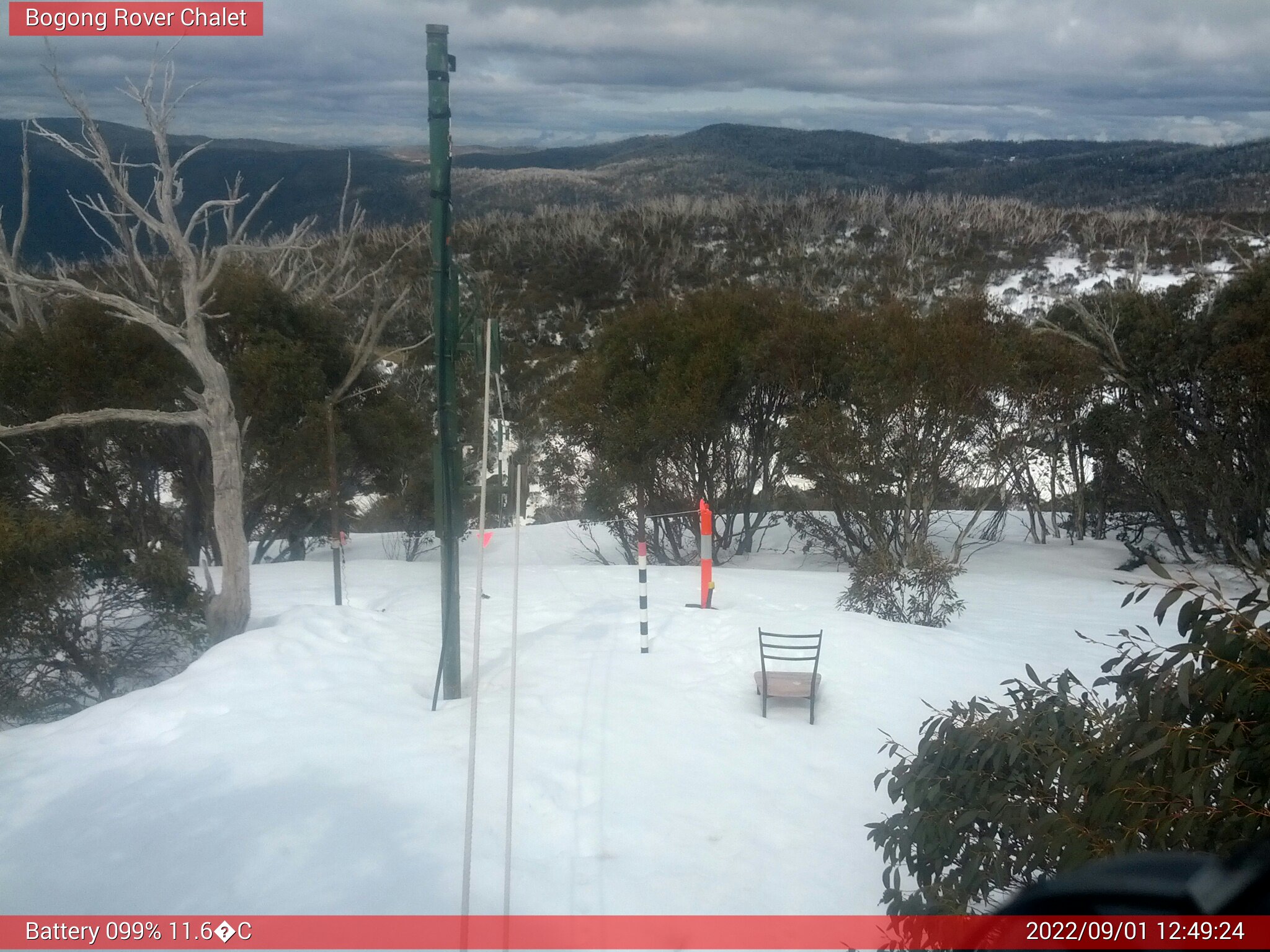 Bogong Web Cam 12:49pm Thursday 1st of September 2022