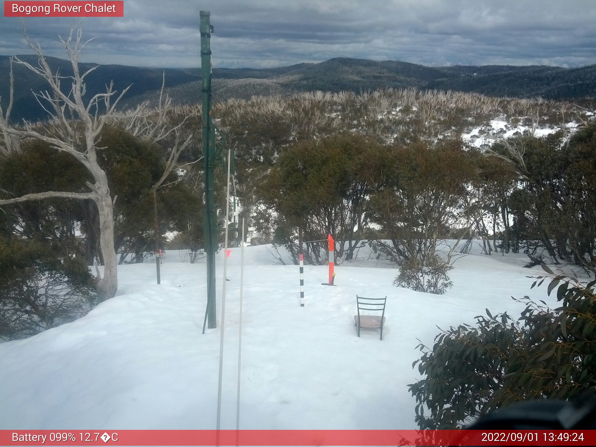 Bogong Web Cam 1:49pm Thursday 1st of September 2022