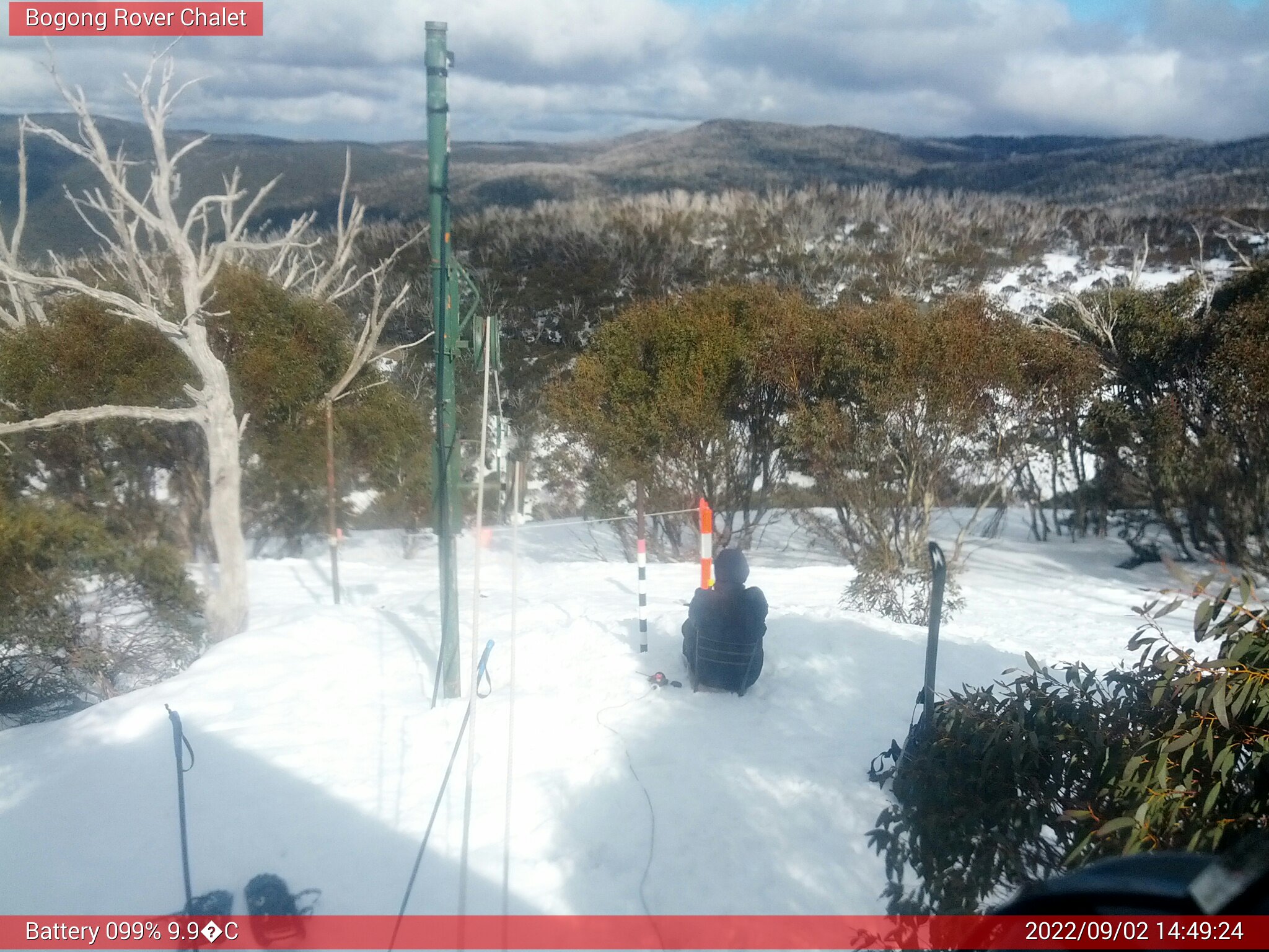 Bogong Web Cam 2:49pm Friday 2nd of September 2022