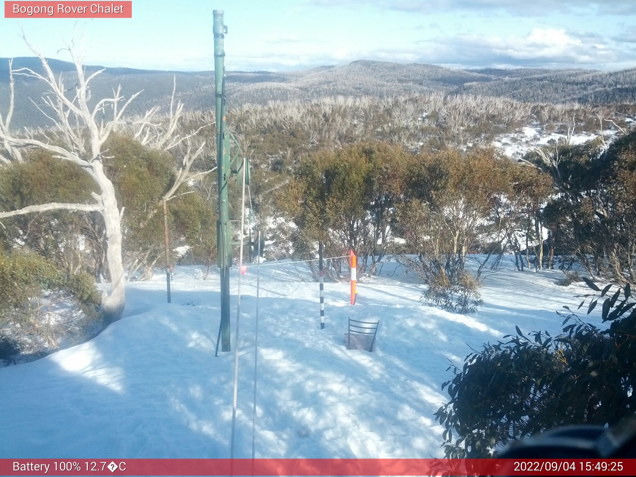 Bogong Web Cam 3:49pm Sunday 4th of September 2022