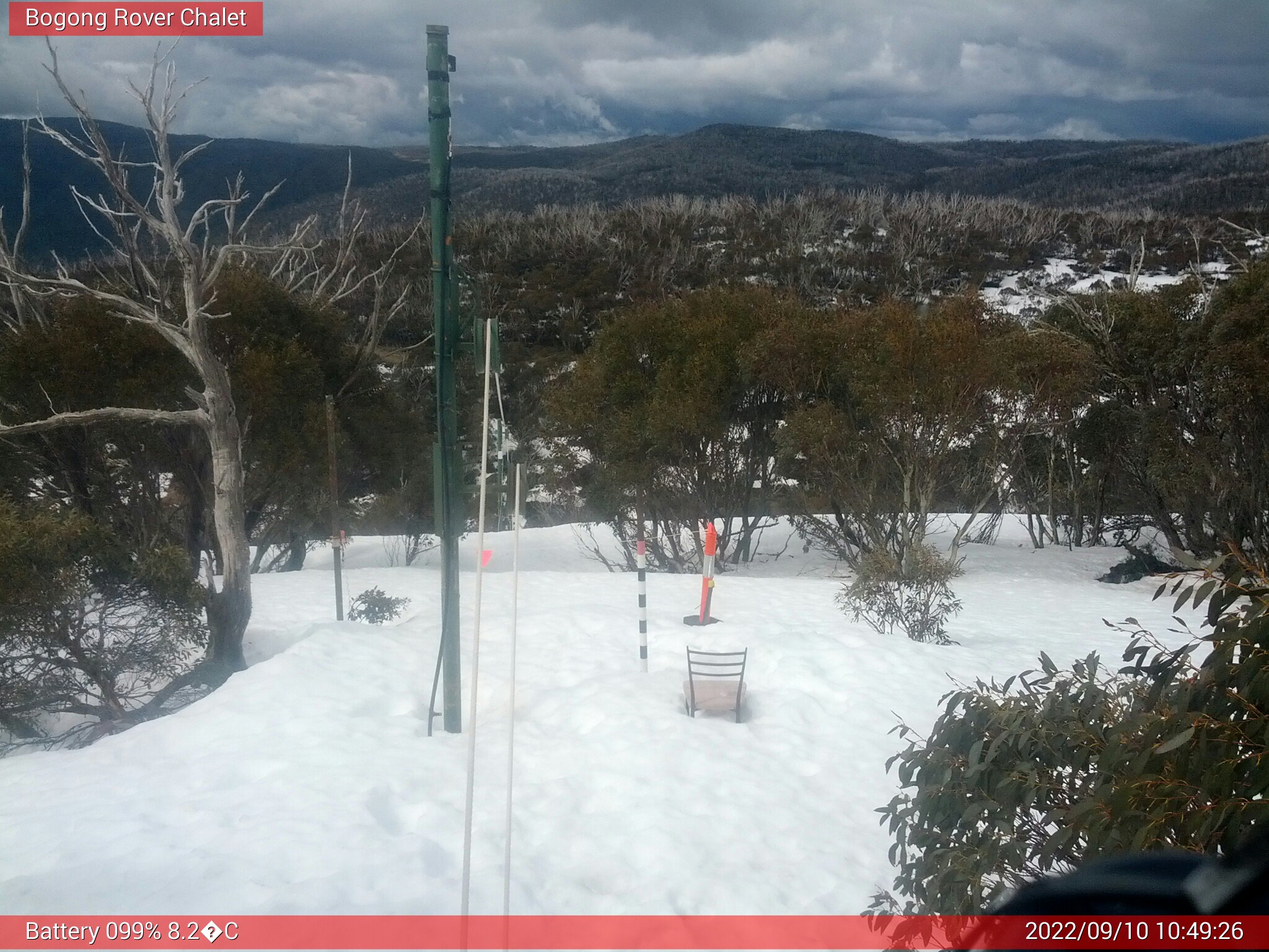 Bogong Web Cam 10:49am Saturday 10th of September 2022