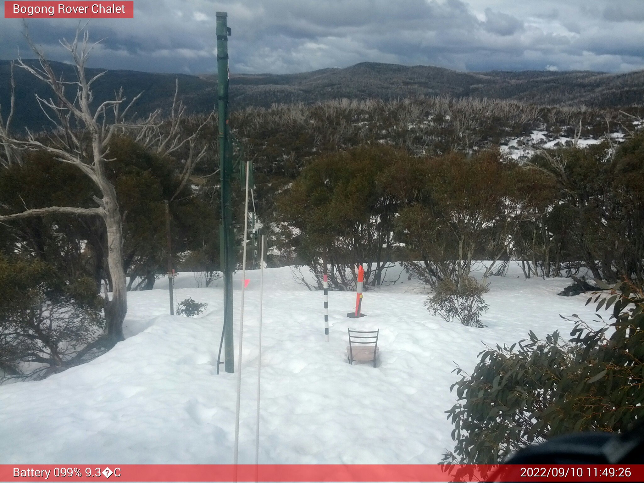 Bogong Web Cam 11:49am Saturday 10th of September 2022