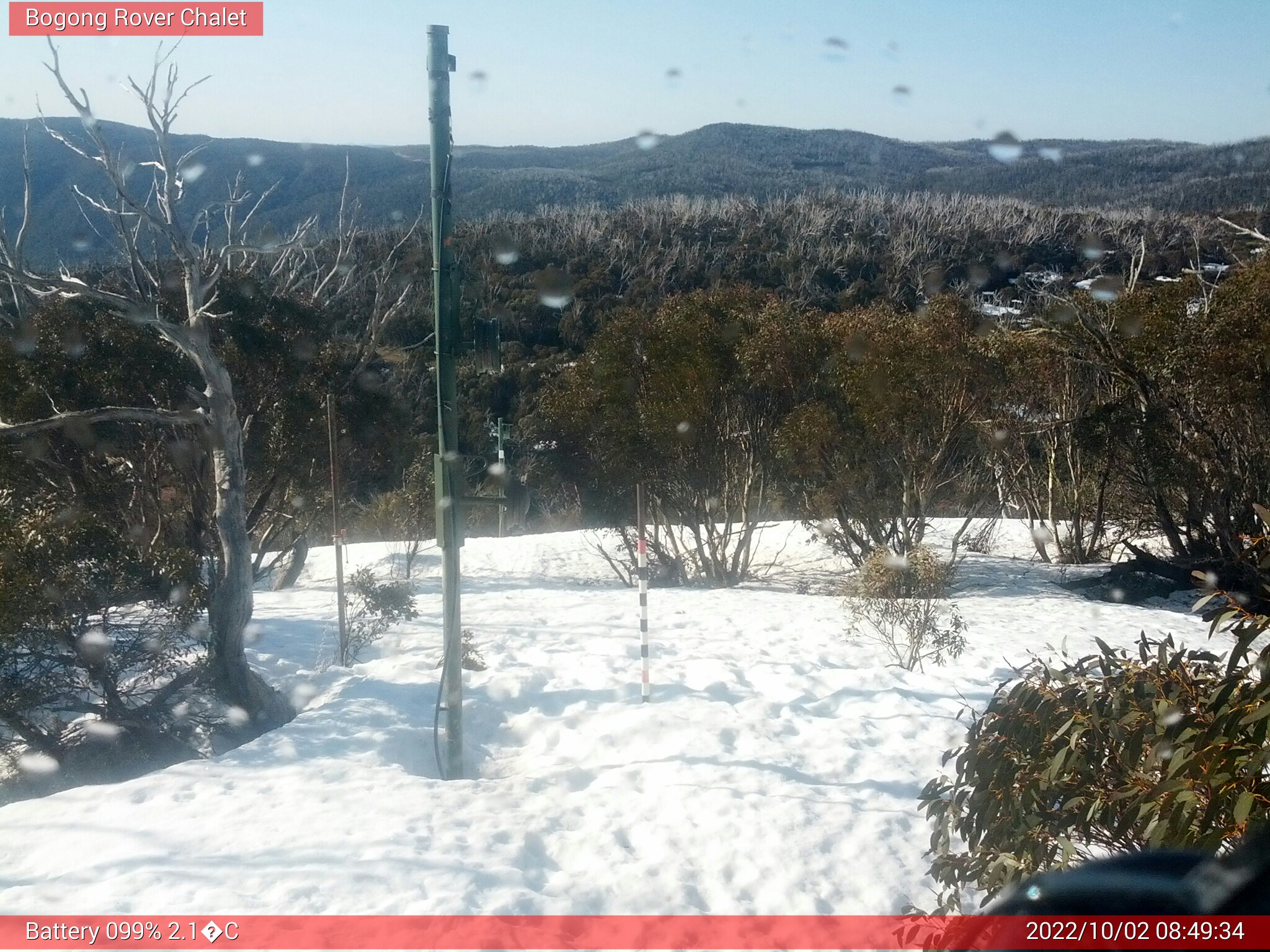 Bogong Web Cam 8:49am Sunday 2nd of October 2022