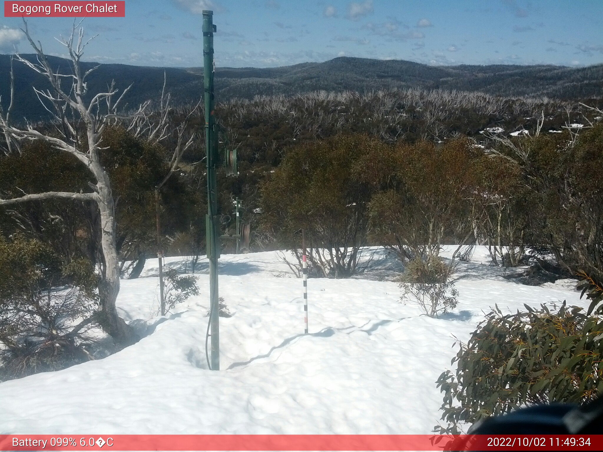 Bogong Web Cam 11:49am Sunday 2nd of October 2022