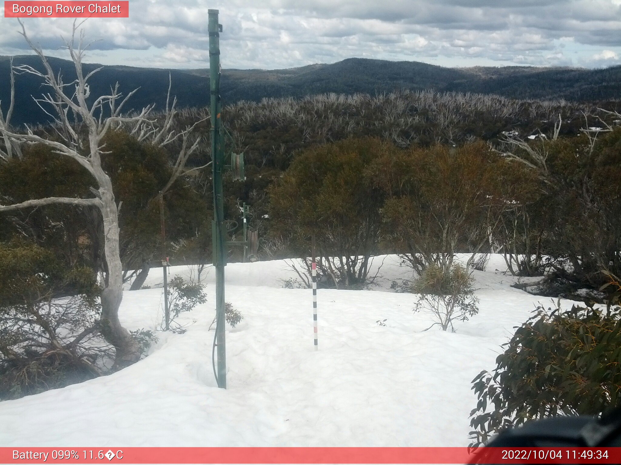 Bogong Web Cam 11:49am Tuesday 4th of October 2022