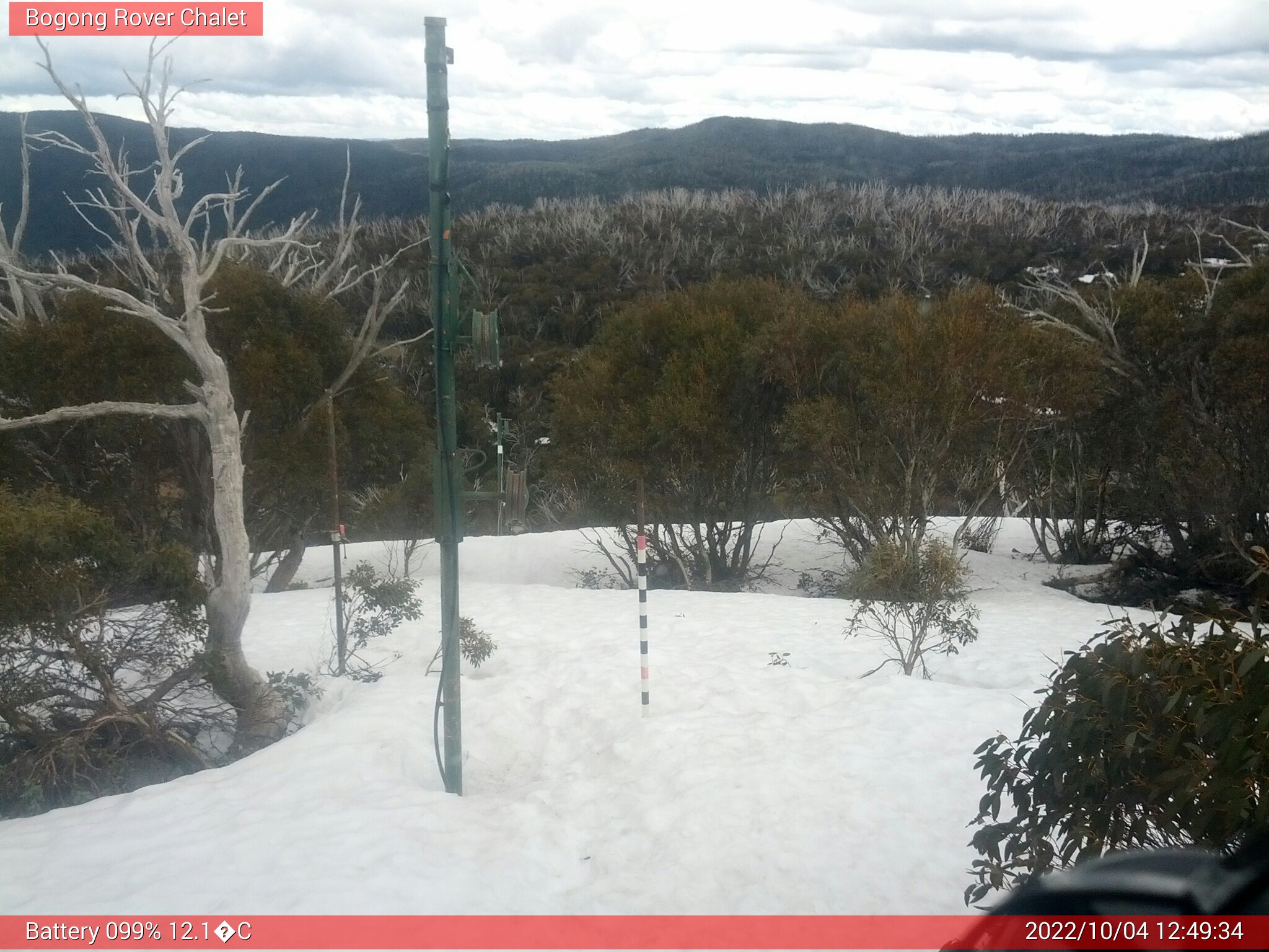 Bogong Web Cam 12:49pm Tuesday 4th of October 2022