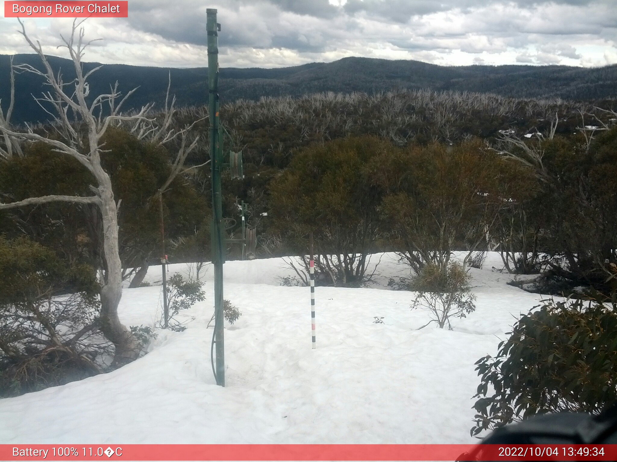 Bogong Web Cam 1:49pm Tuesday 4th of October 2022