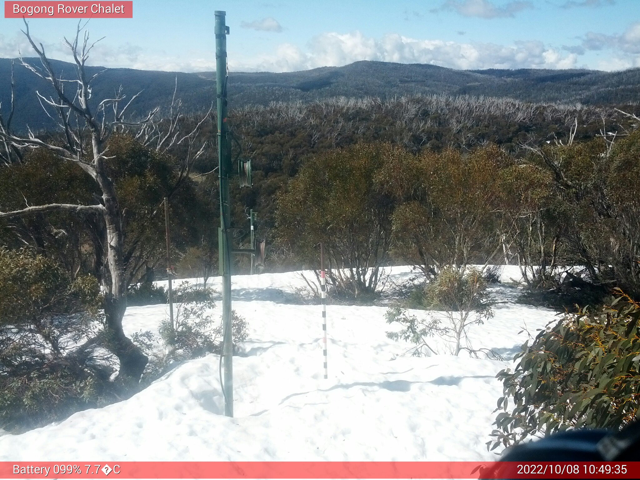 Bogong Web Cam 10:49am Saturday 8th of October 2022