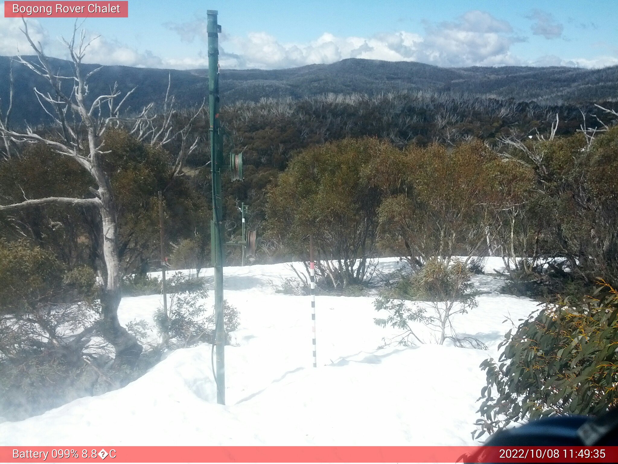 Bogong Web Cam 11:49am Saturday 8th of October 2022