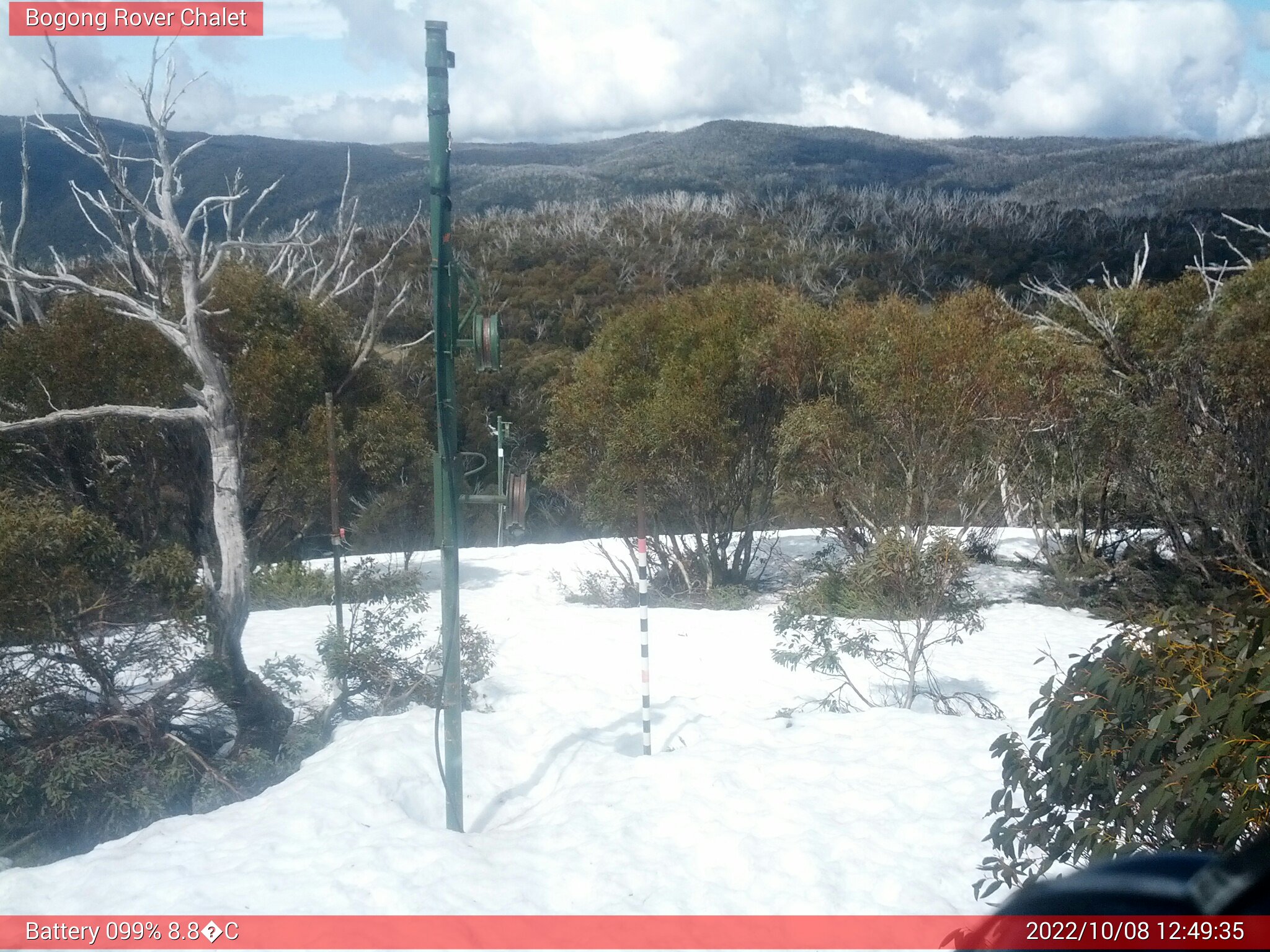 Bogong Web Cam 12:49pm Saturday 8th of October 2022