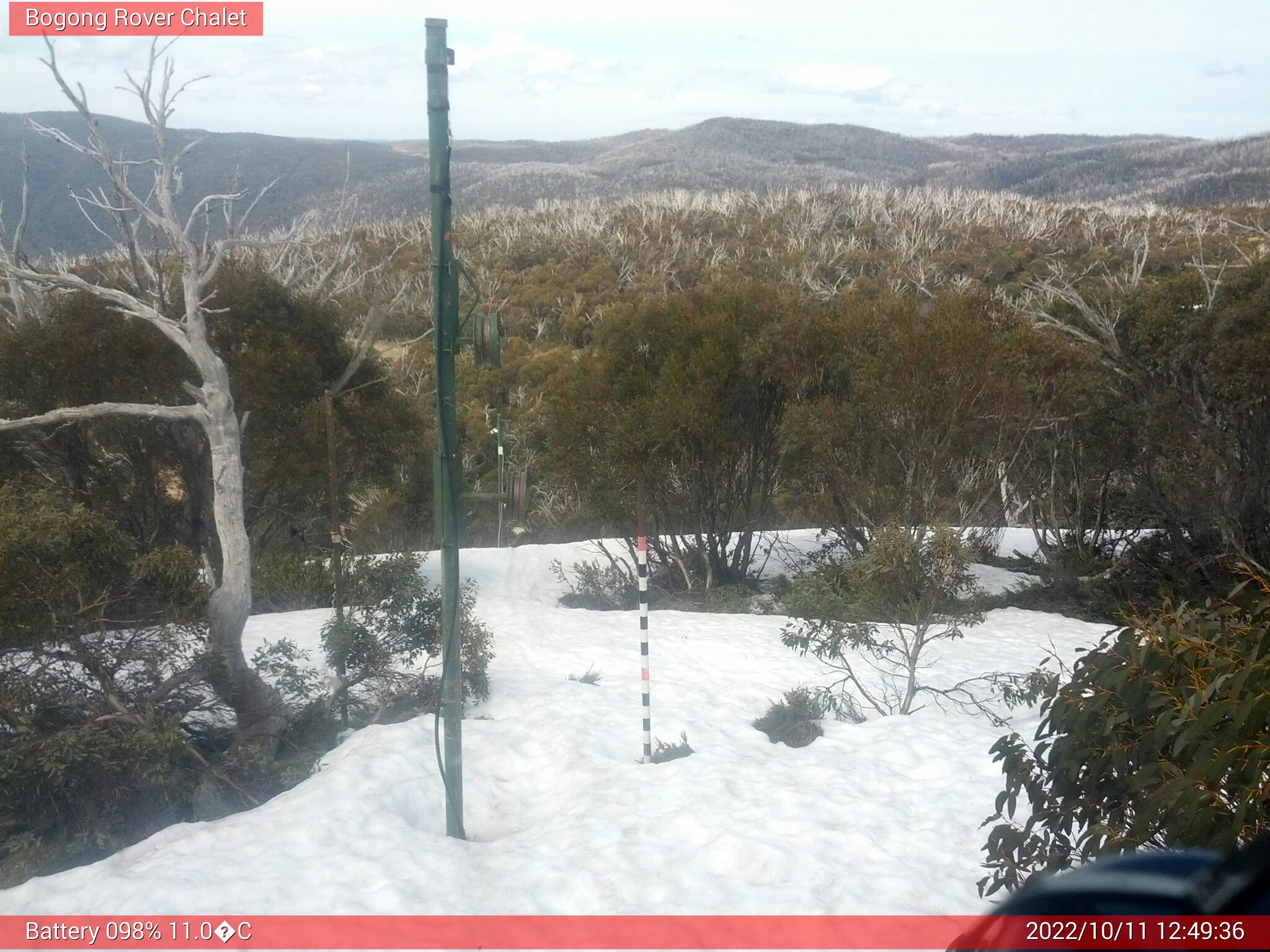 Bogong Web Cam 12:49pm Tuesday 11th of October 2022