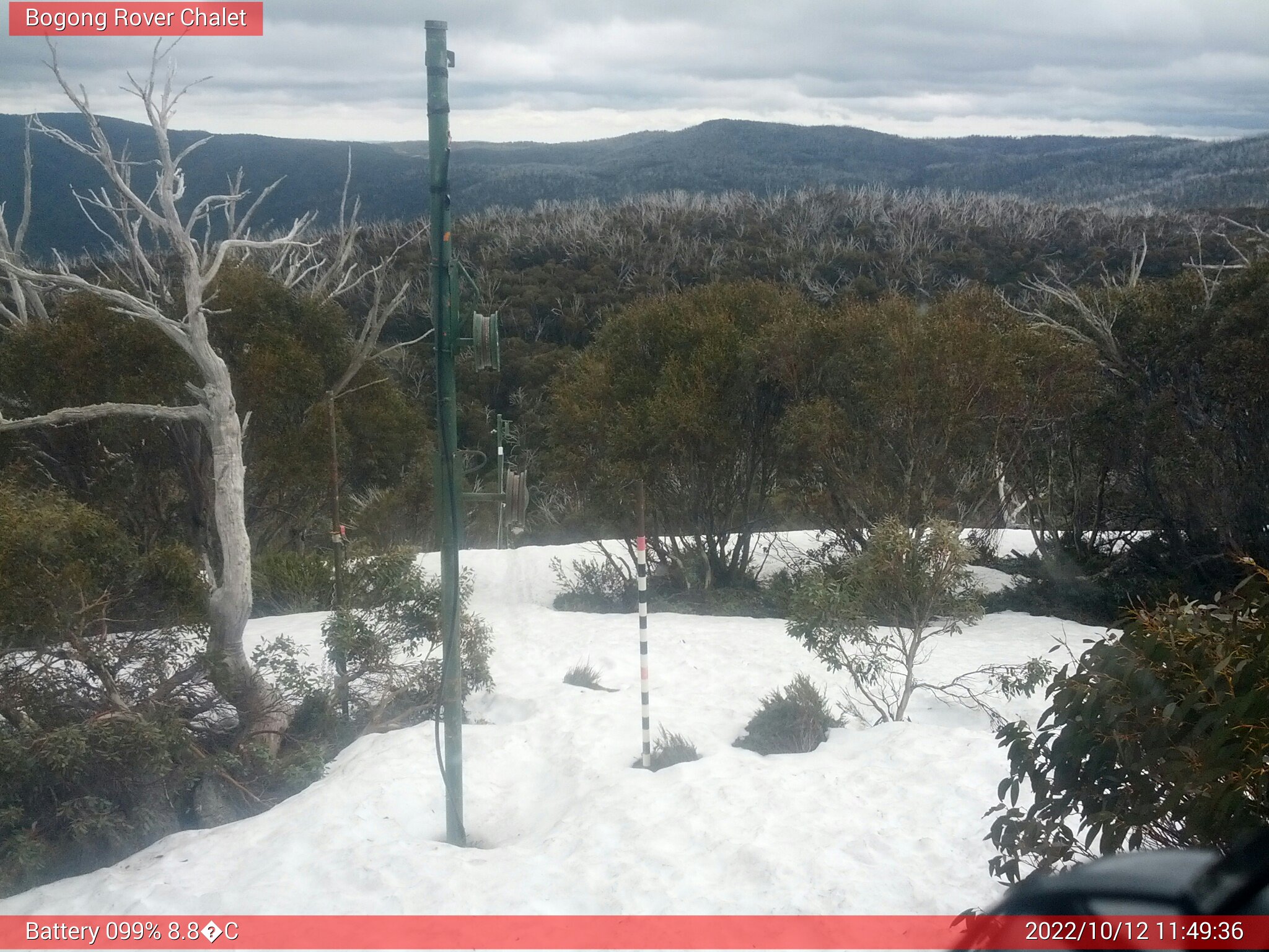 Bogong Web Cam 11:49am Wednesday 12th of October 2022