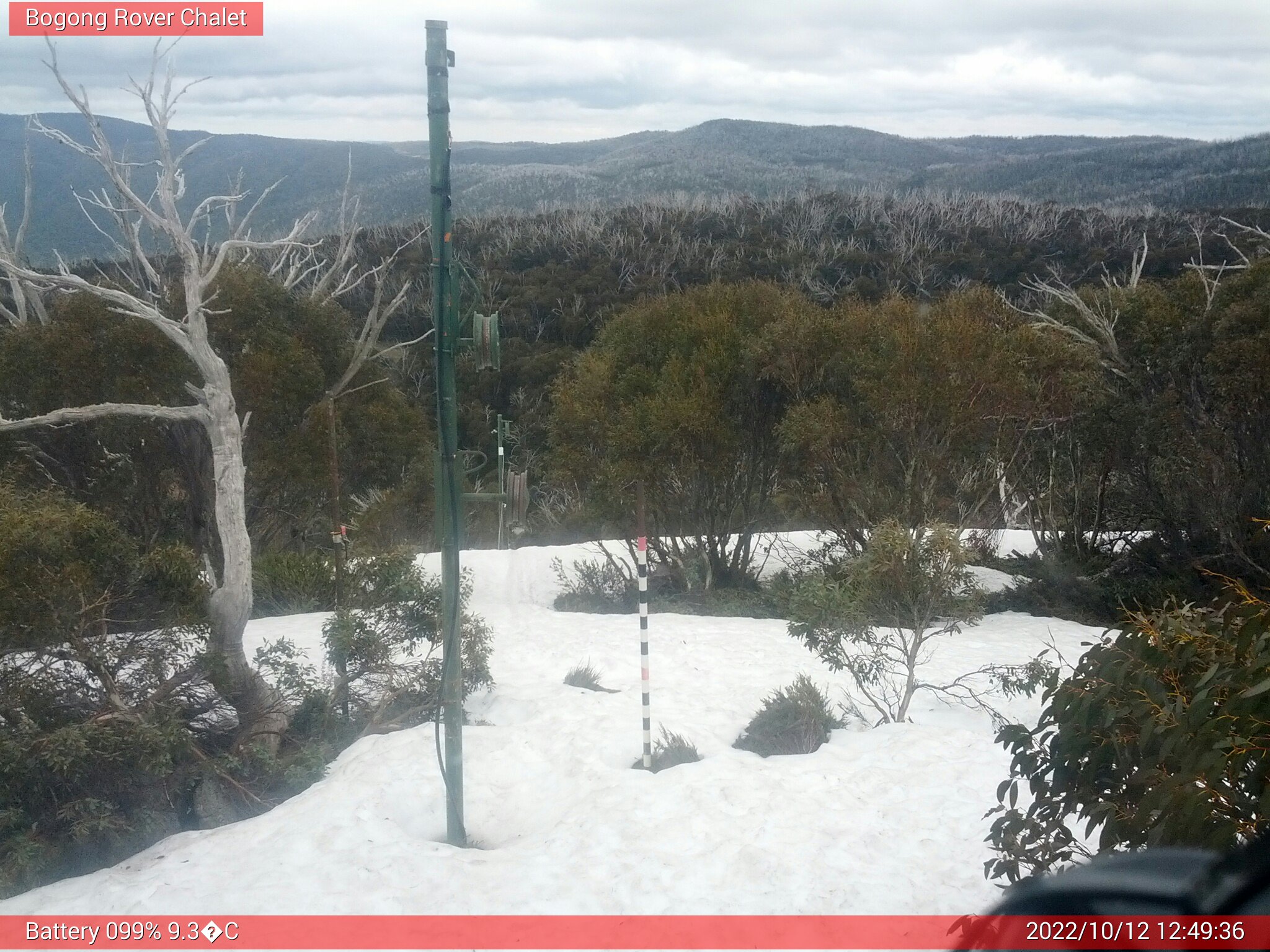 Bogong Web Cam 12:49pm Wednesday 12th of October 2022