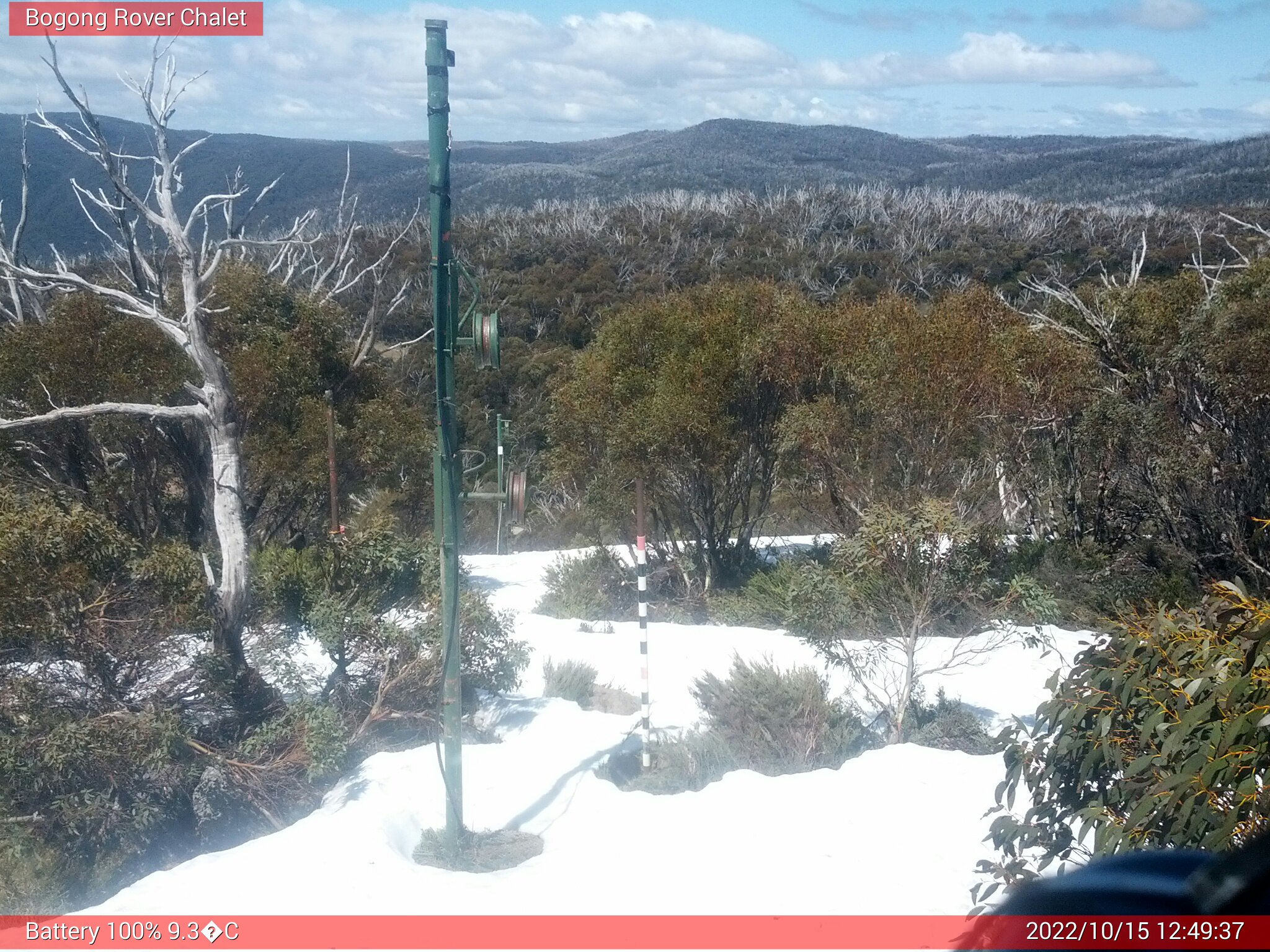 Bogong Web Cam 12:49pm Saturday 15th of October 2022