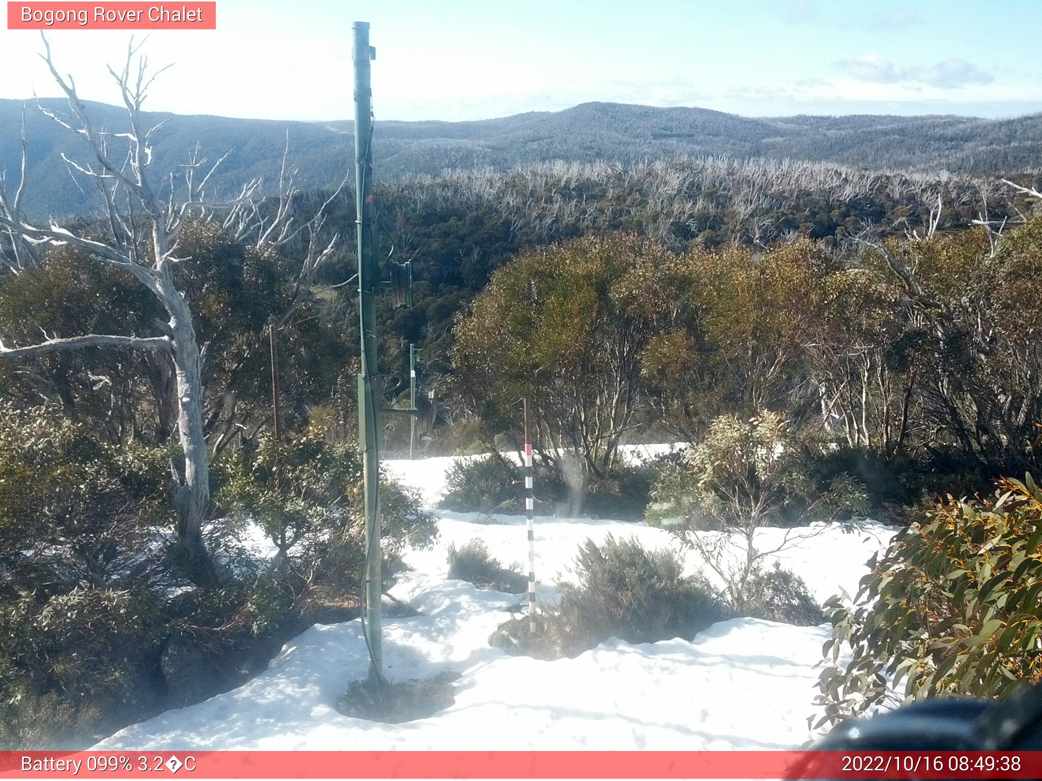 Bogong Web Cam 8:49am Sunday 16th of October 2022