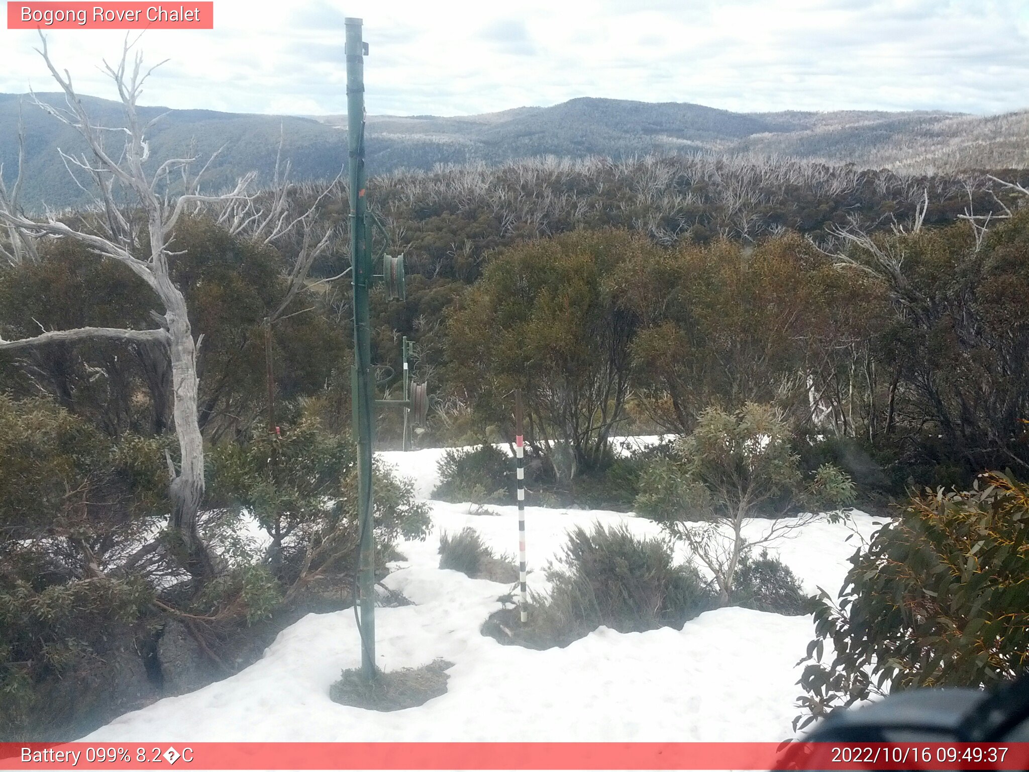 Bogong Web Cam 9:49am Sunday 16th of October 2022