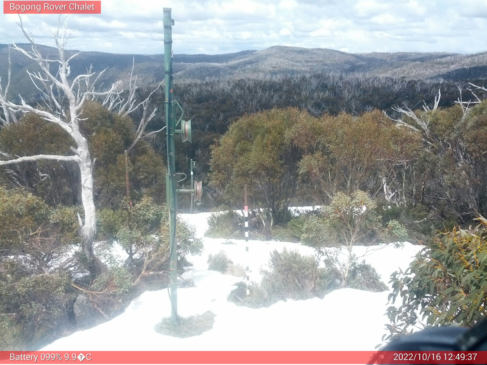 Bogong Web Cam 12:49pm Sunday 16th of October 2022