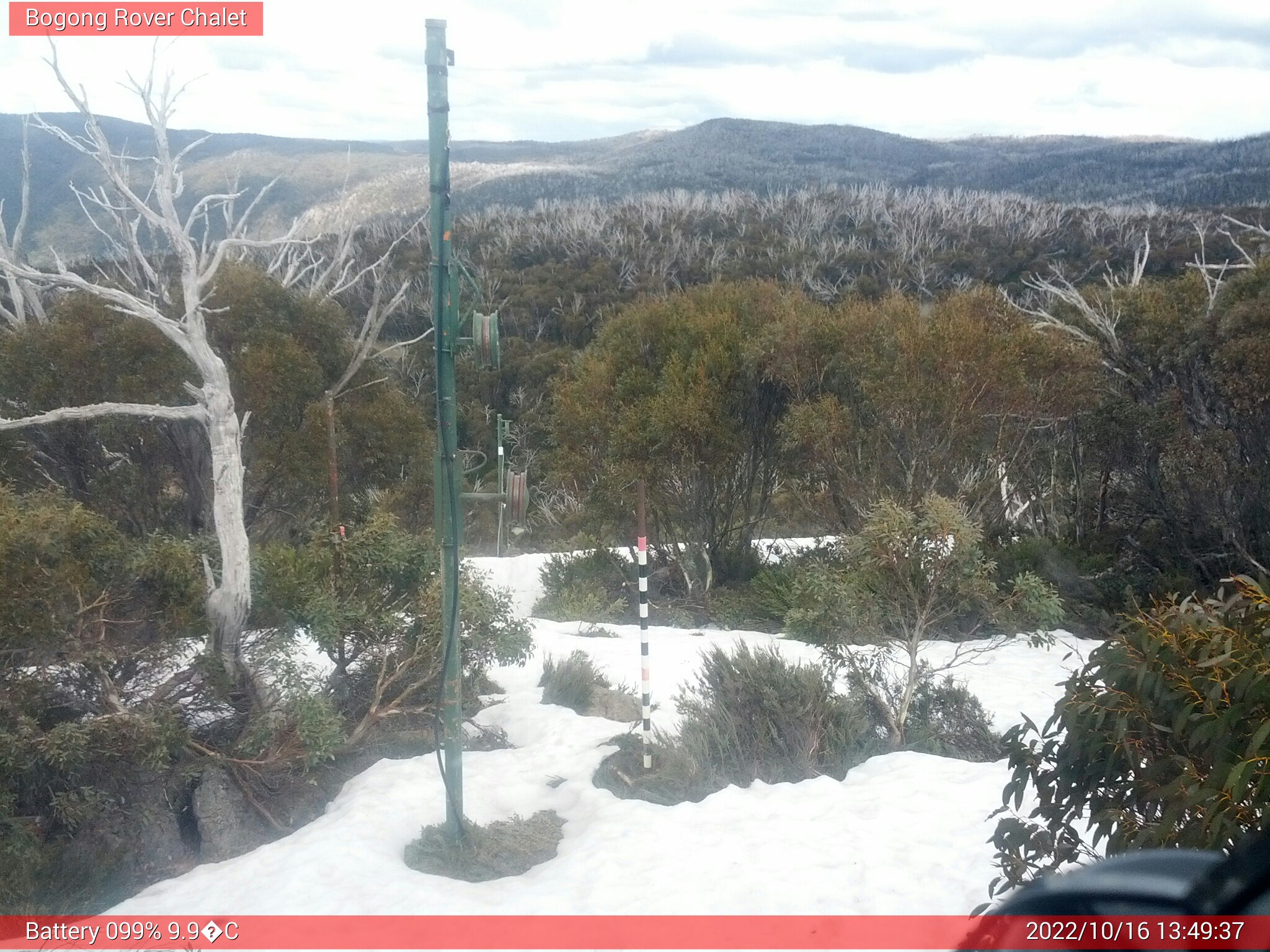 Bogong Web Cam 1:49pm Sunday 16th of October 2022