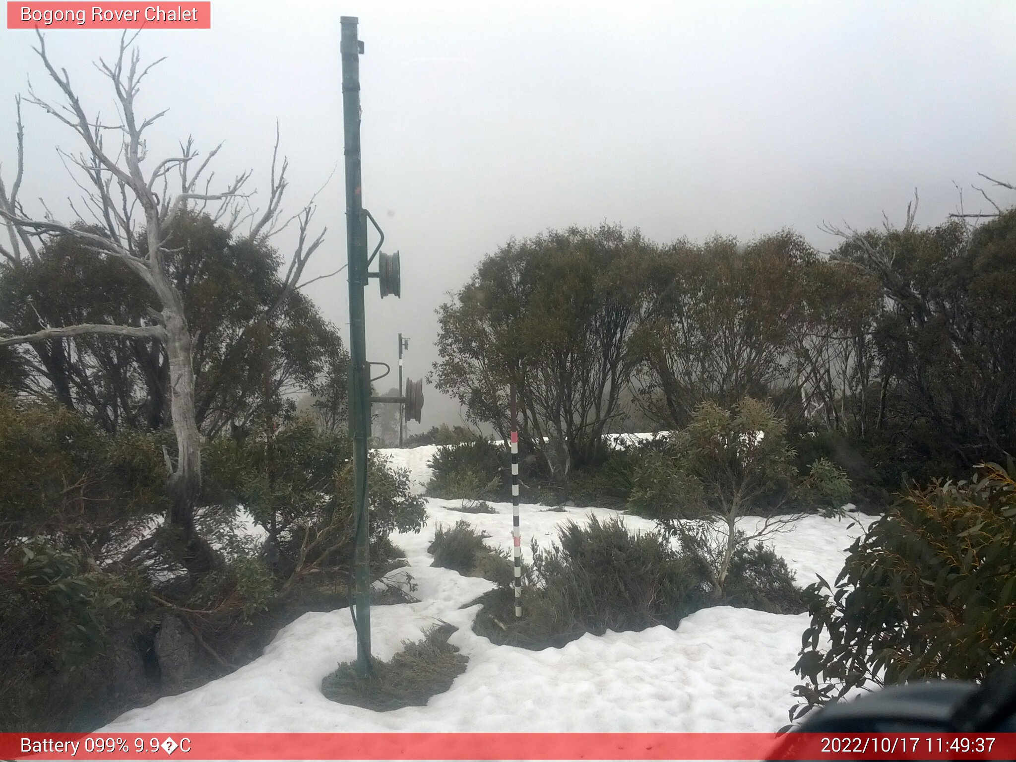 Bogong Web Cam 11:49am Monday 17th of October 2022