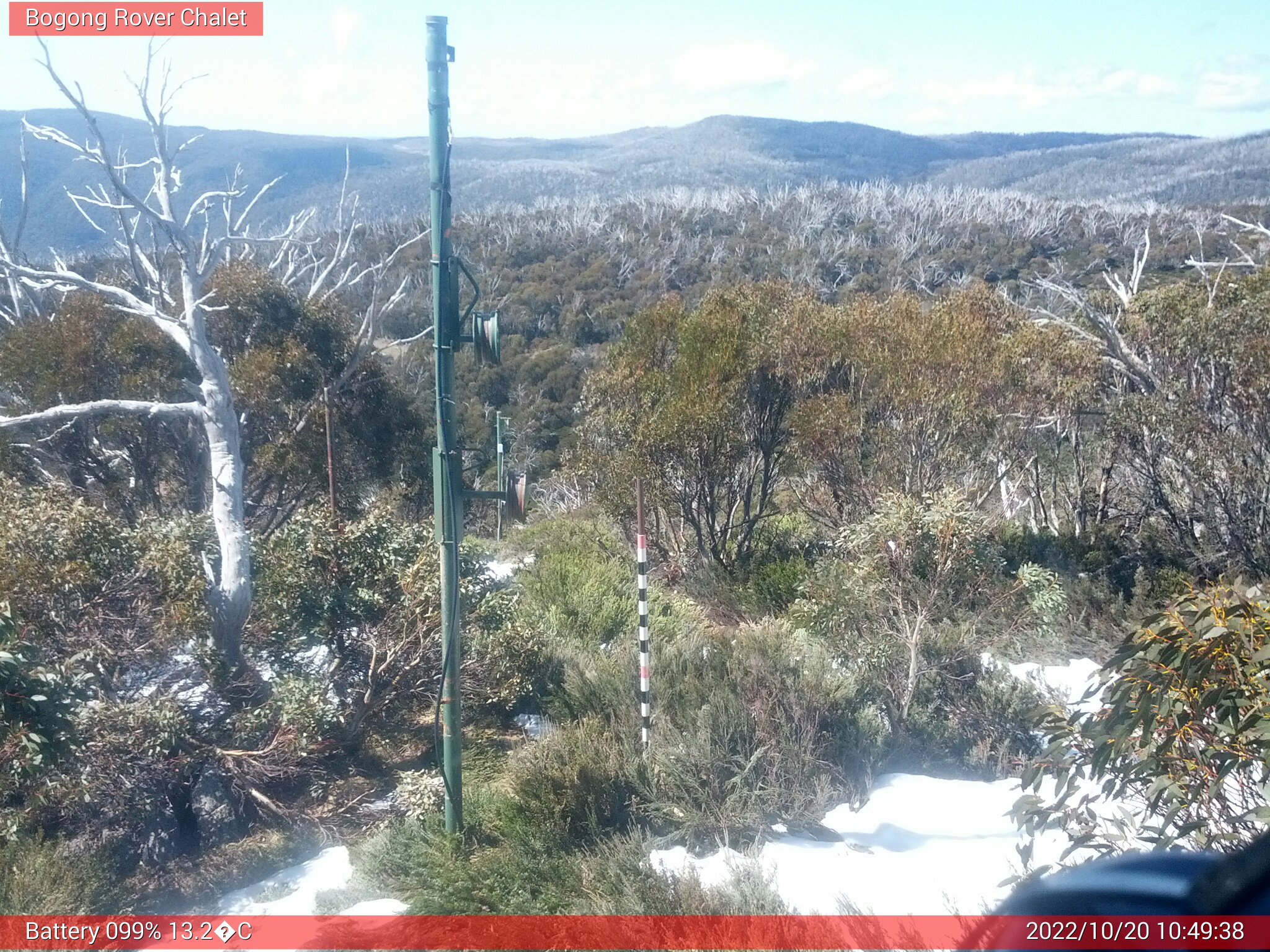 Bogong Web Cam 10:49am Thursday 20th of October 2022