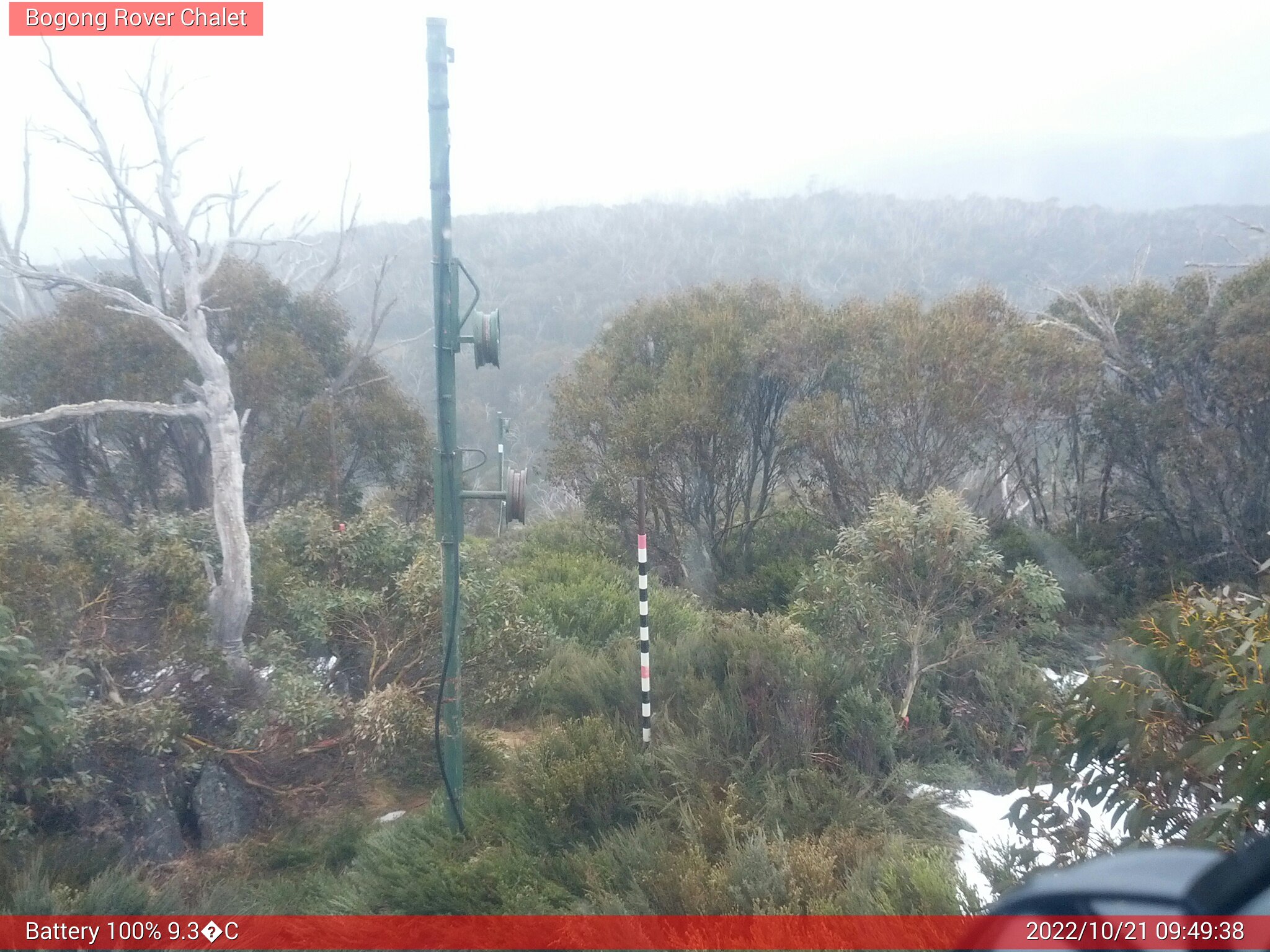 Bogong Web Cam 9:49am Friday 21st of October 2022