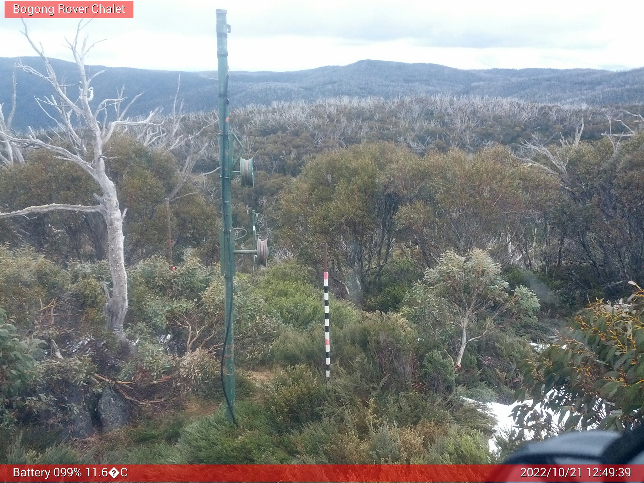 Bogong Web Cam 12:49pm Friday 21st of October 2022