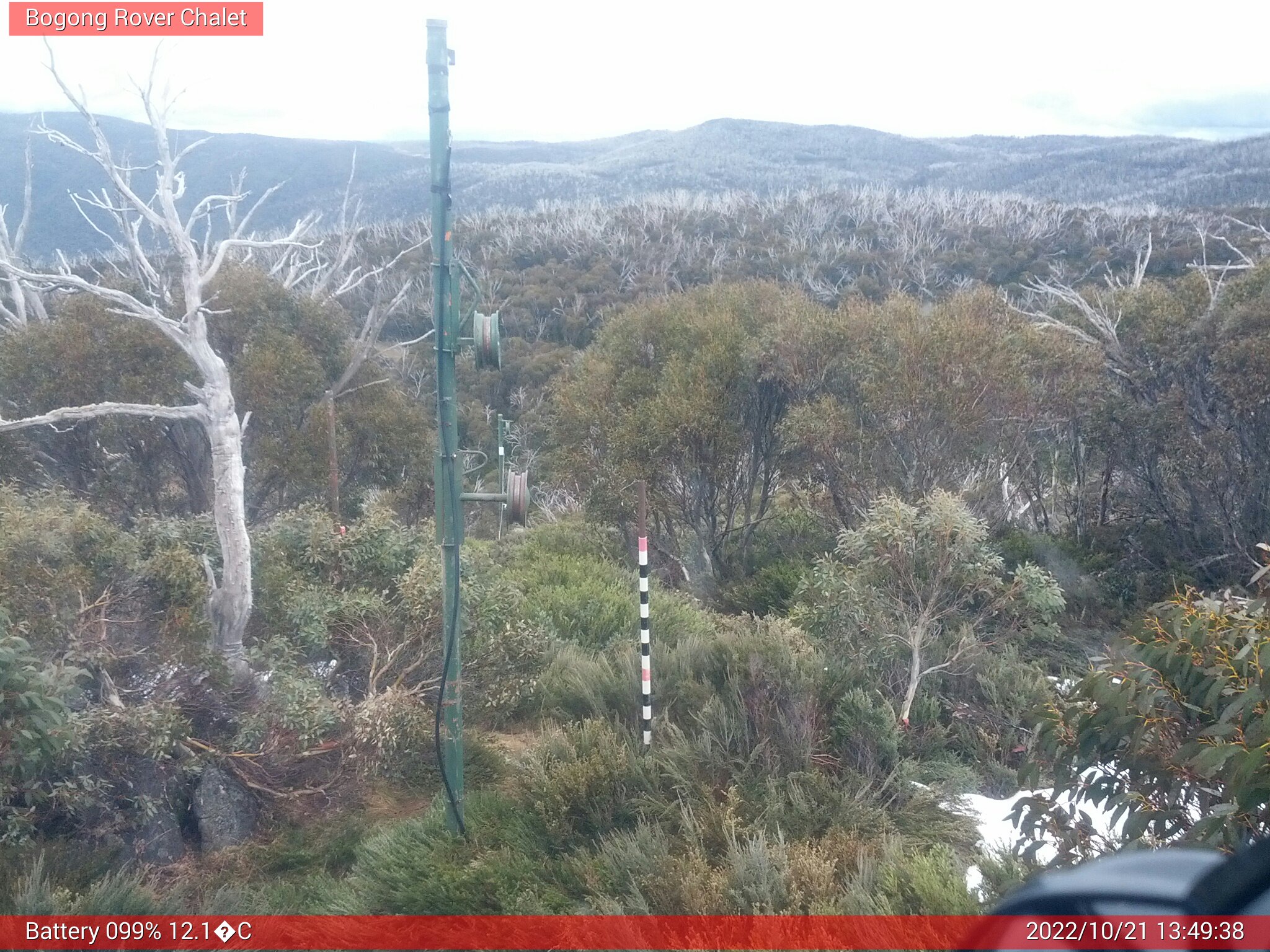 Bogong Web Cam 1:49pm Friday 21st of October 2022