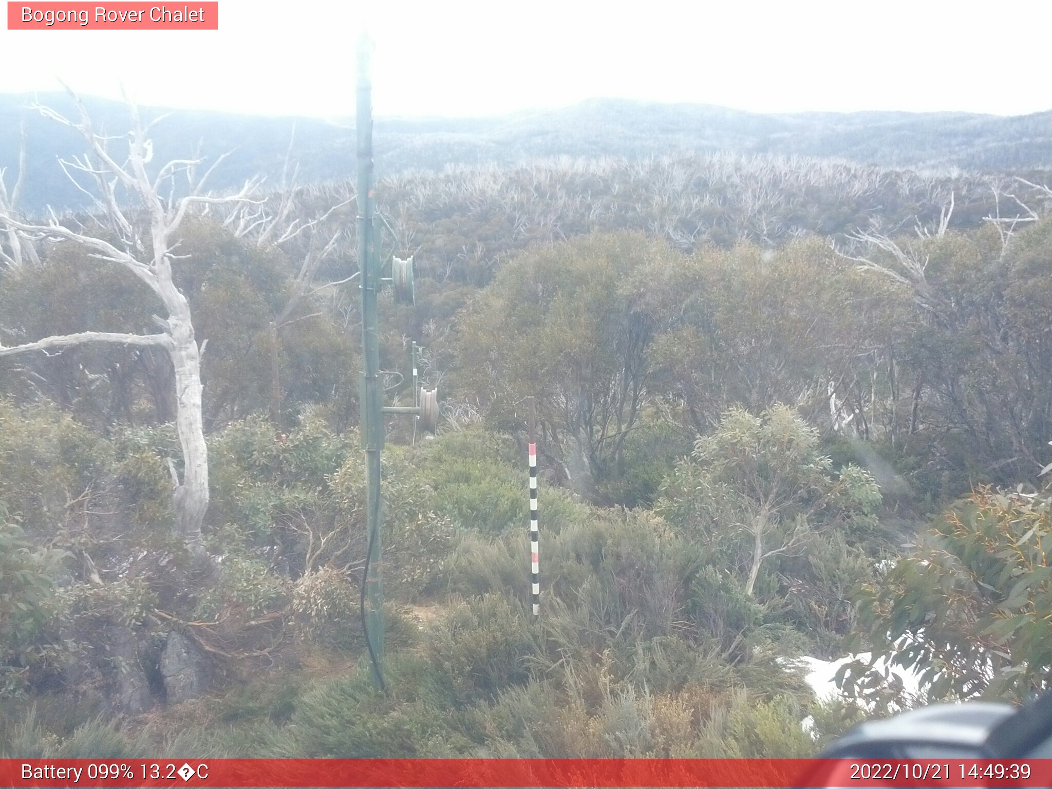 Bogong Web Cam 2:49pm Friday 21st of October 2022