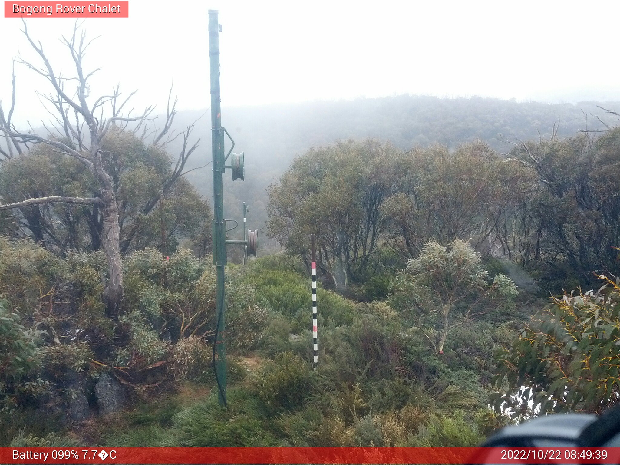 Bogong Web Cam 8:49am Saturday 22nd of October 2022