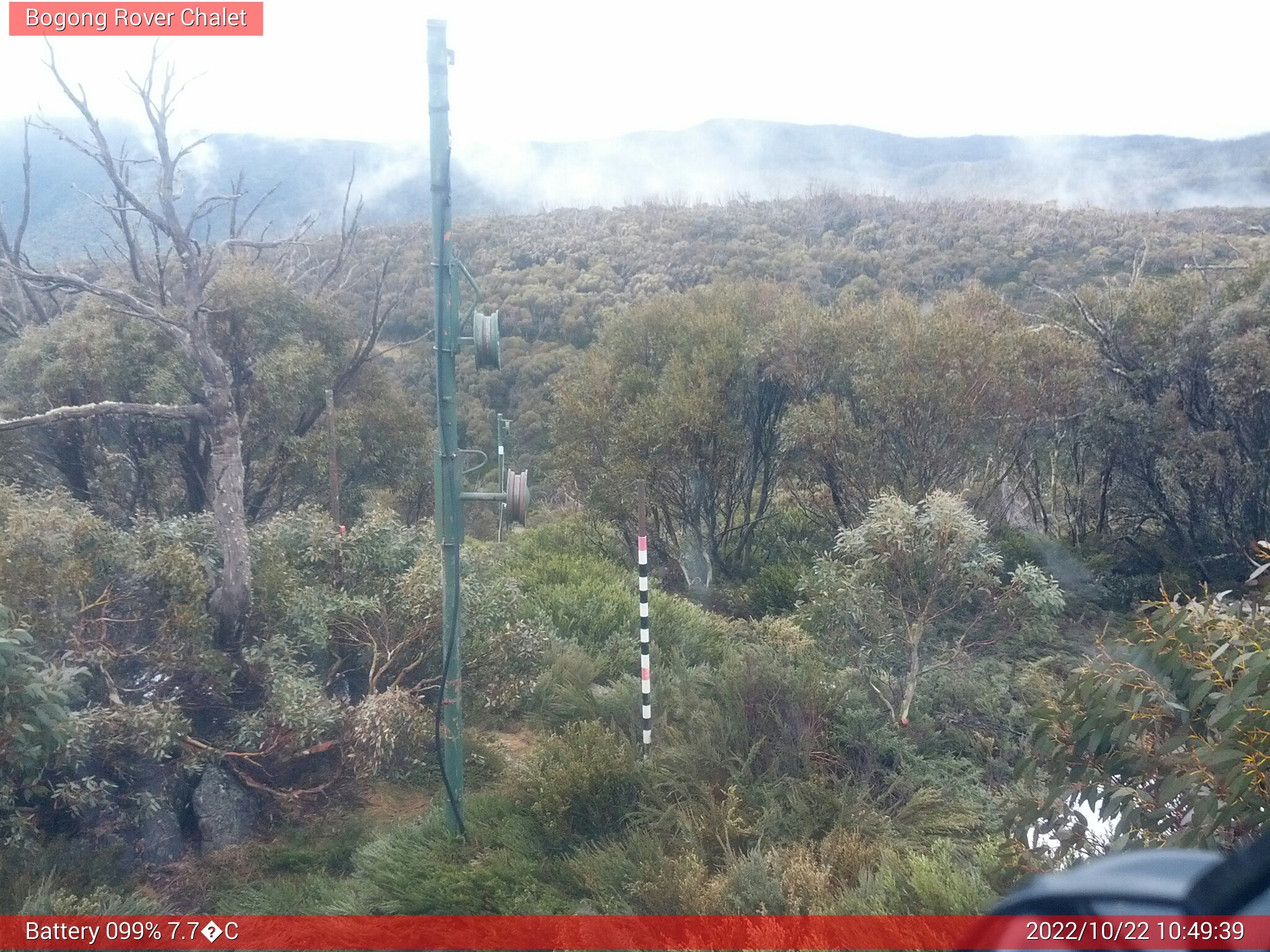 Bogong Web Cam 10:49am Saturday 22nd of October 2022