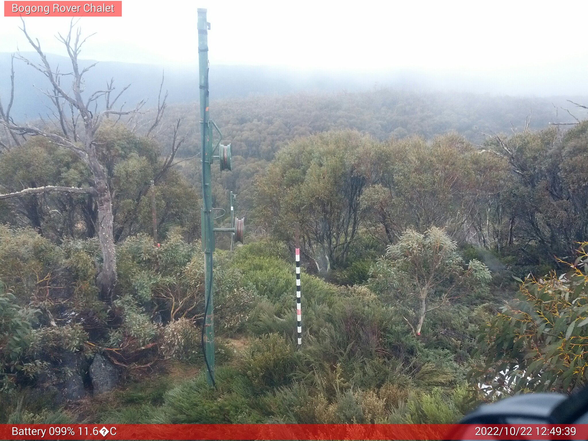 Bogong Web Cam 12:49pm Saturday 22nd of October 2022