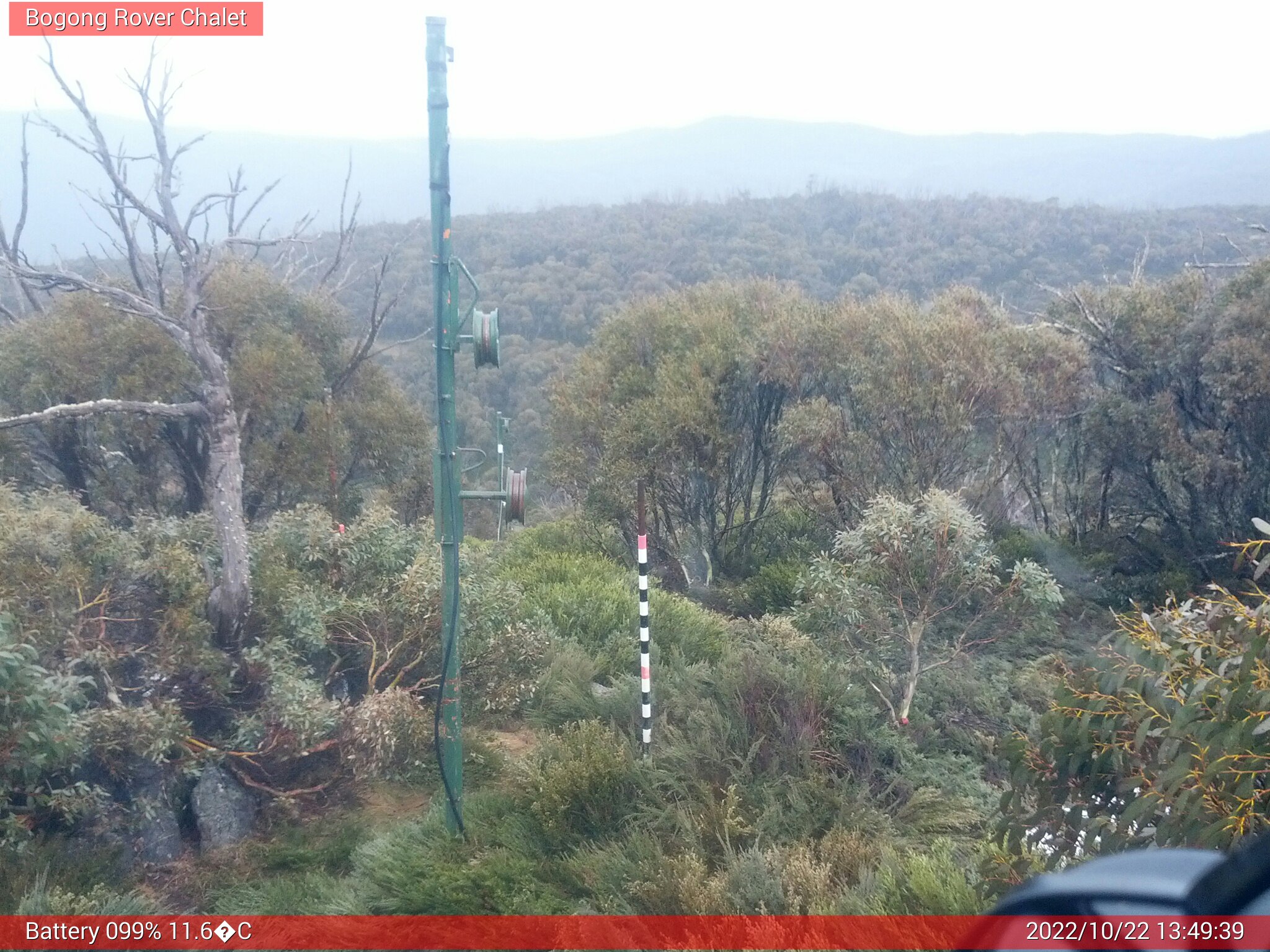 Bogong Web Cam 1:49pm Saturday 22nd of October 2022