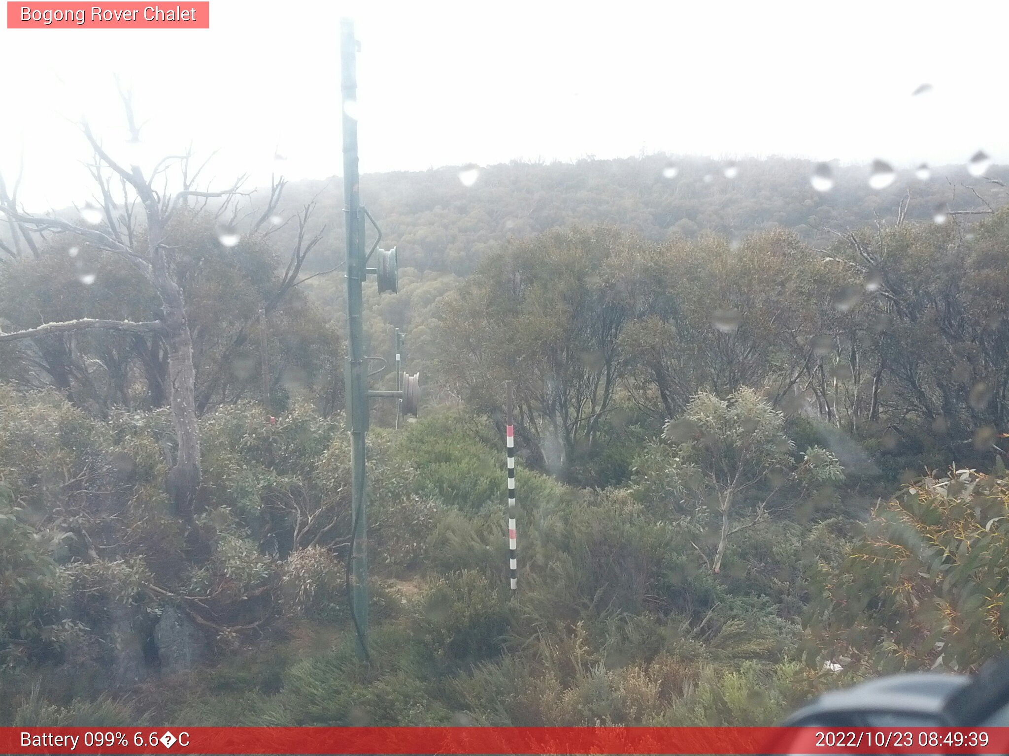 Bogong Web Cam 8:49am Sunday 23rd of October 2022