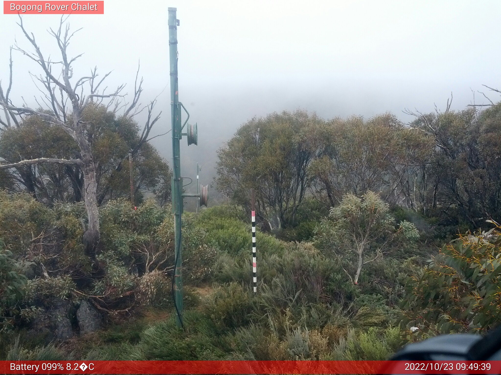 Bogong Web Cam 9:49am Sunday 23rd of October 2022