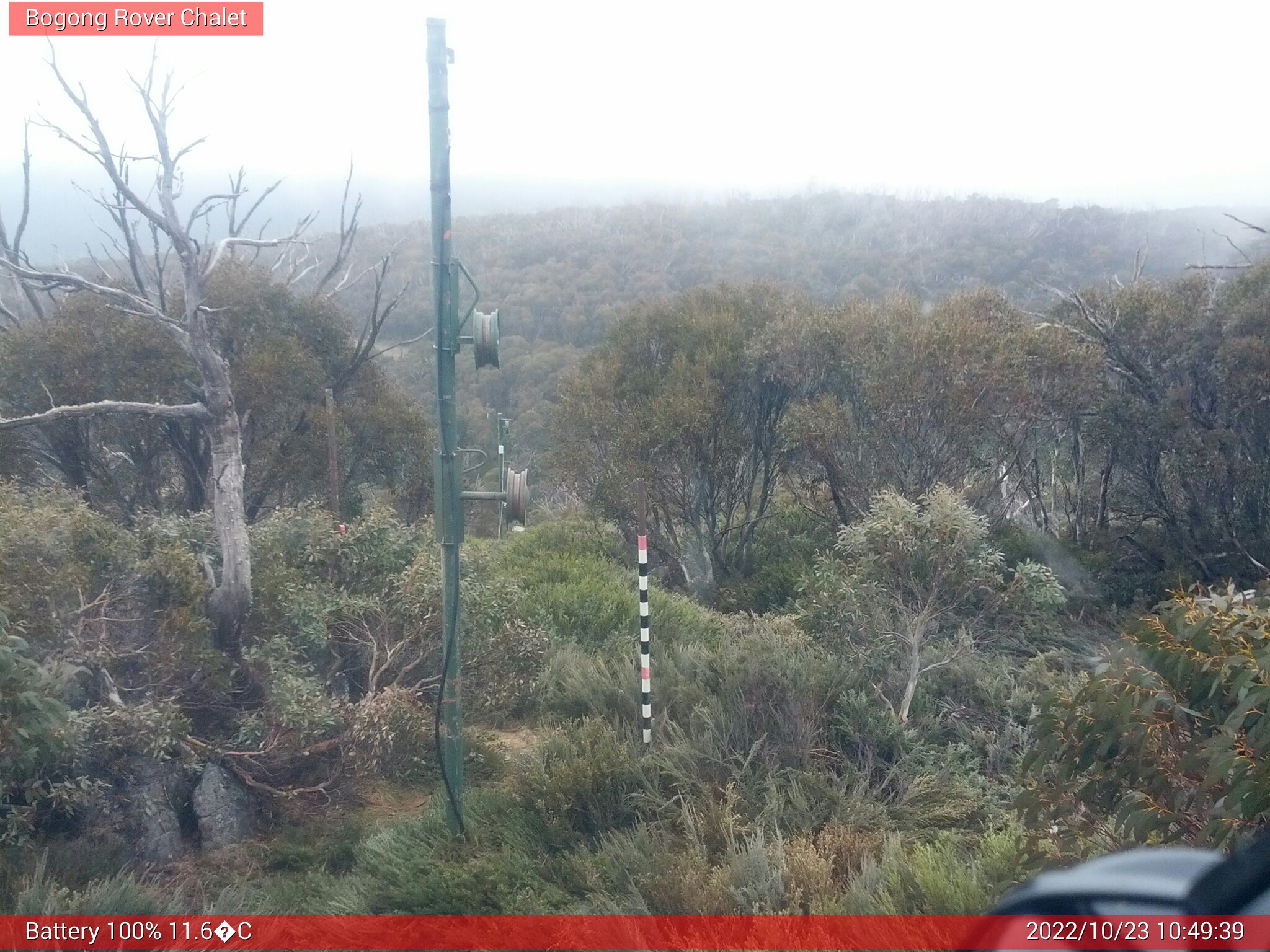 Bogong Web Cam 10:49am Sunday 23rd of October 2022