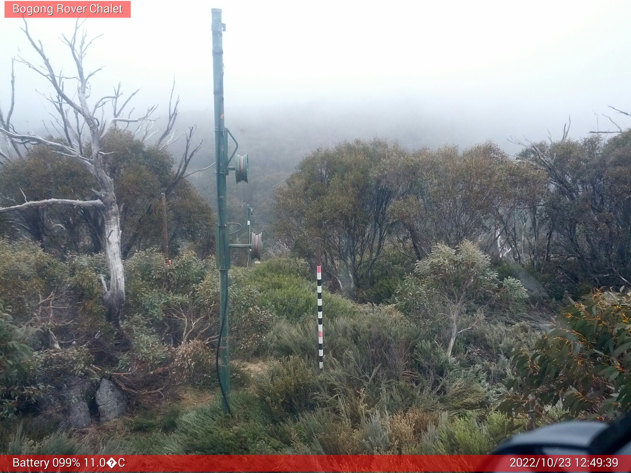 Bogong Web Cam 12:49pm Sunday 23rd of October 2022