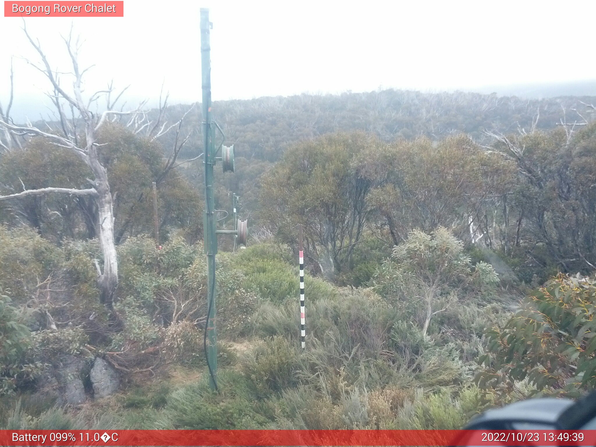 Bogong Web Cam 1:49pm Sunday 23rd of October 2022