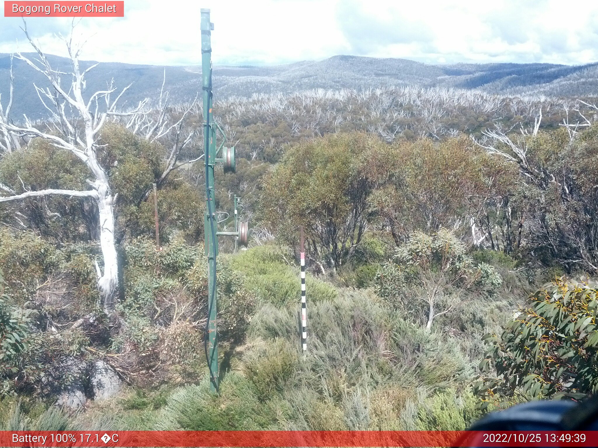 Bogong Web Cam 1:49pm Tuesday 25th of October 2022