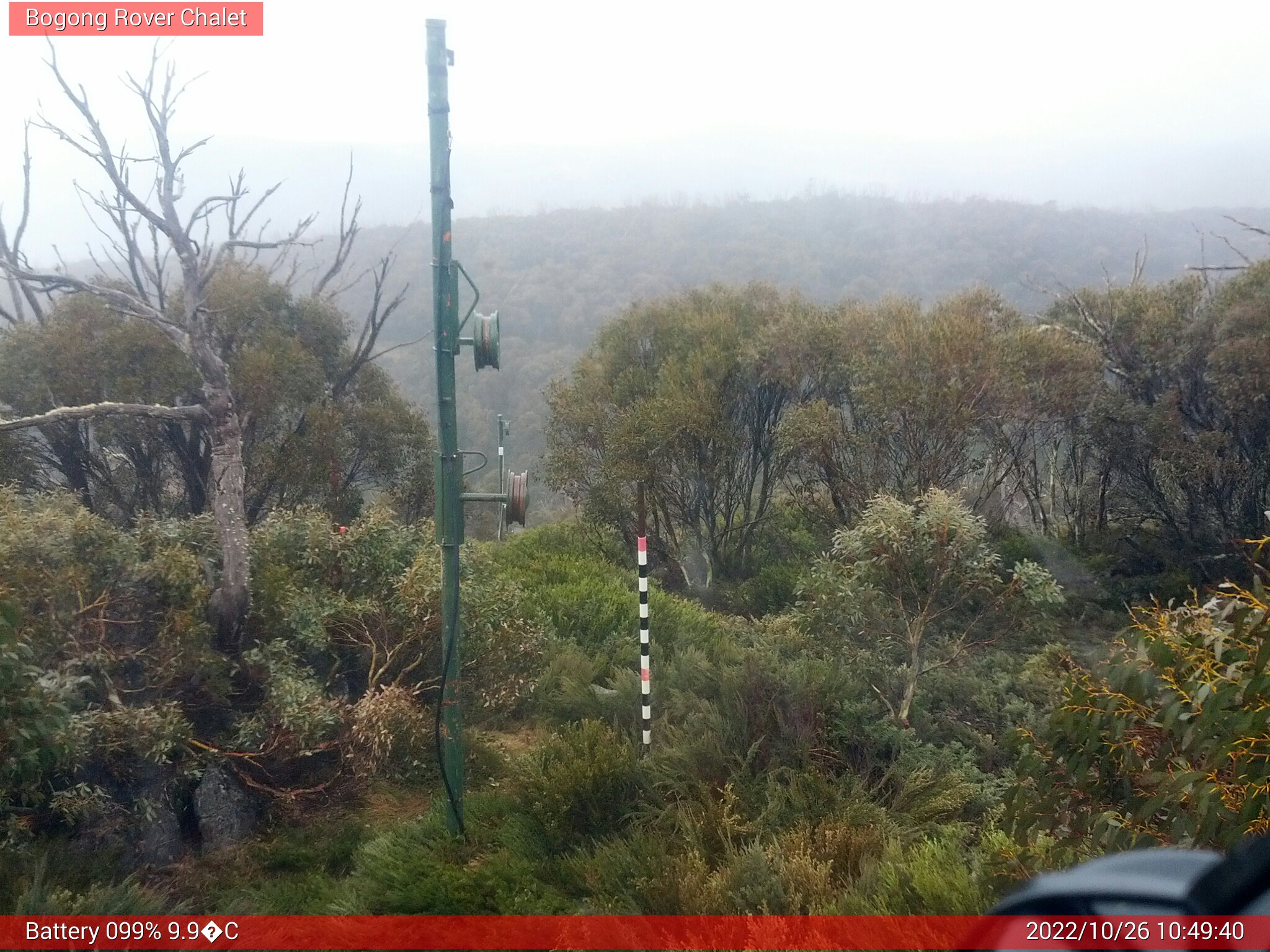 Bogong Web Cam 10:49am Wednesday 26th of October 2022