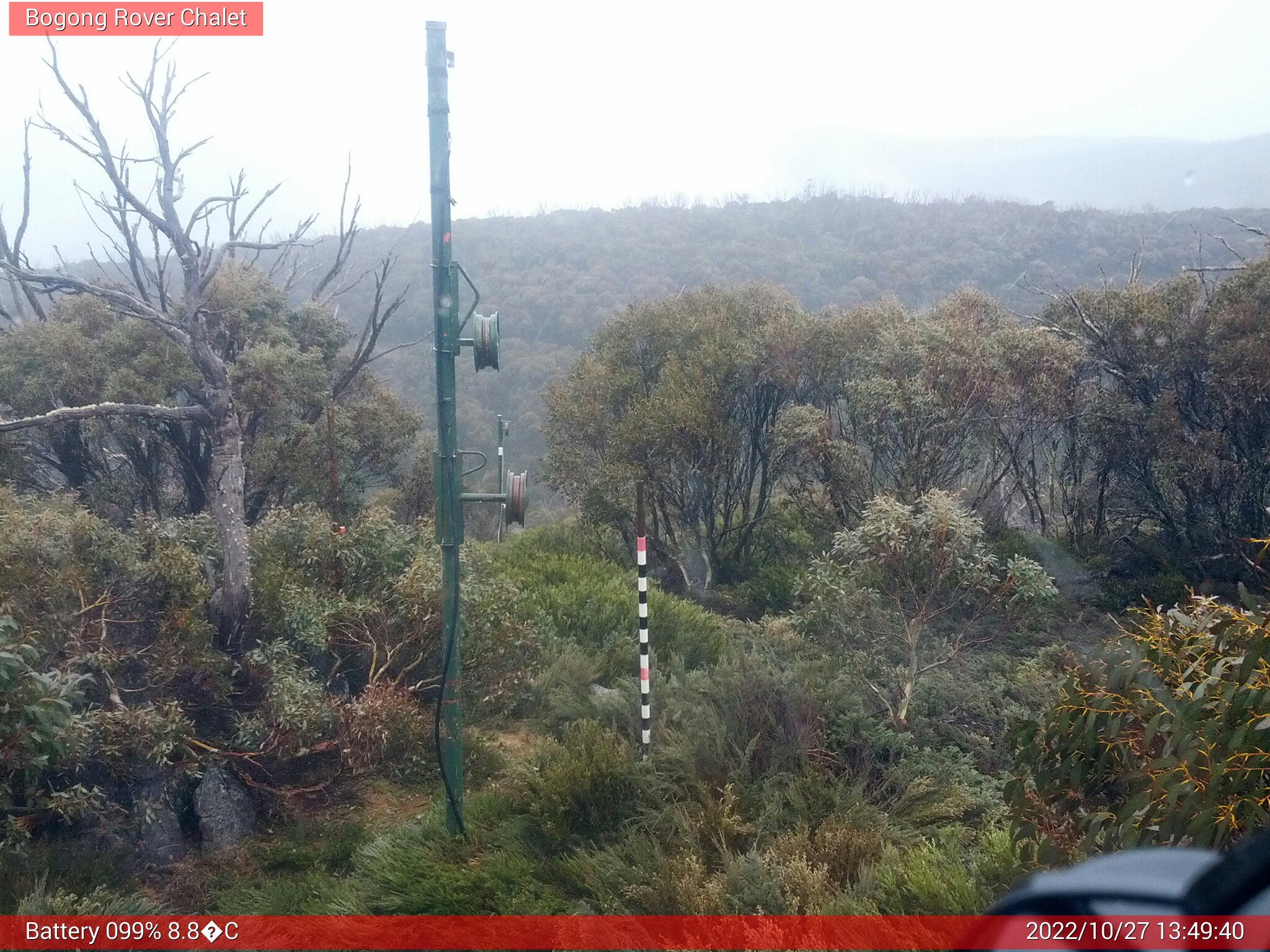 Bogong Web Cam 1:49pm Thursday 27th of October 2022