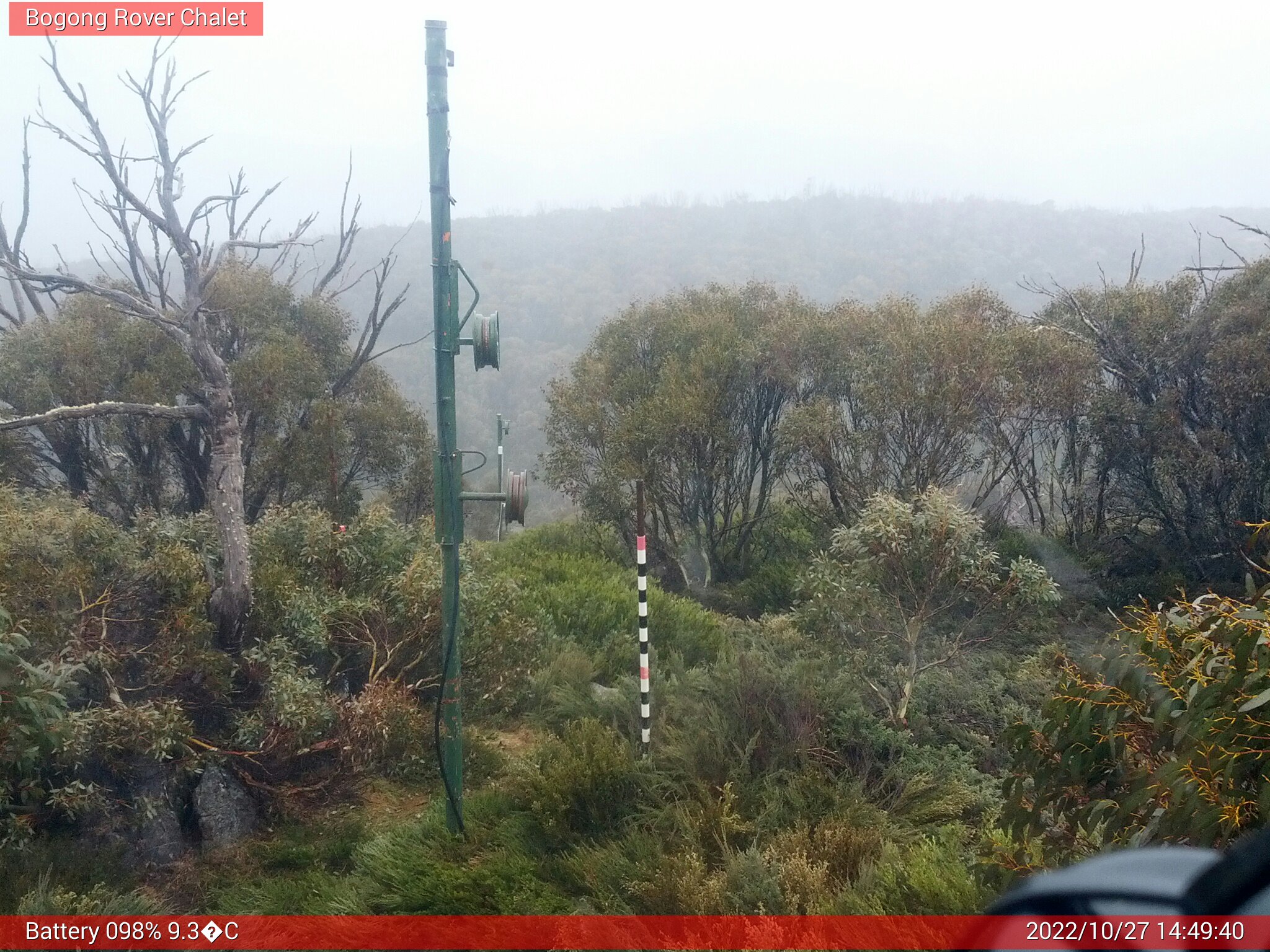 Bogong Web Cam 2:49pm Thursday 27th of October 2022