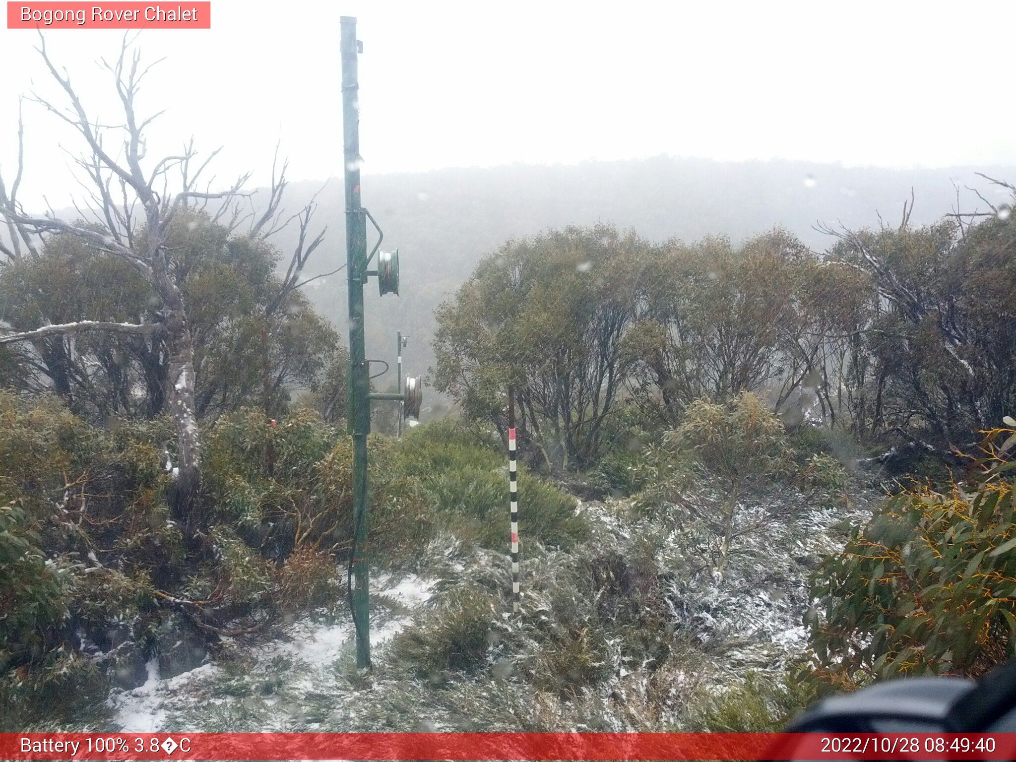 Bogong Web Cam 8:49am Friday 28th of October 2022