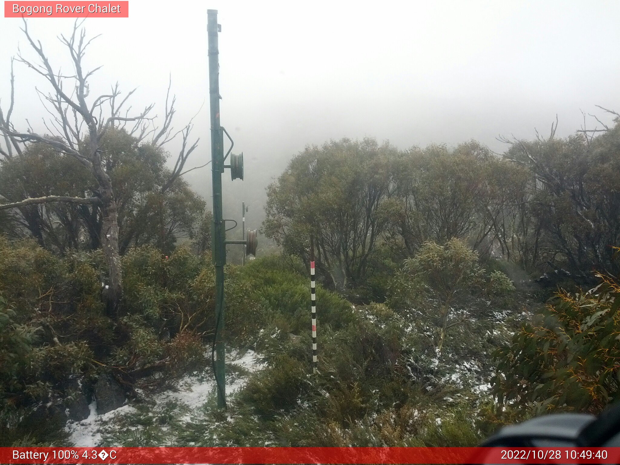 Bogong Web Cam 10:49am Friday 28th of October 2022