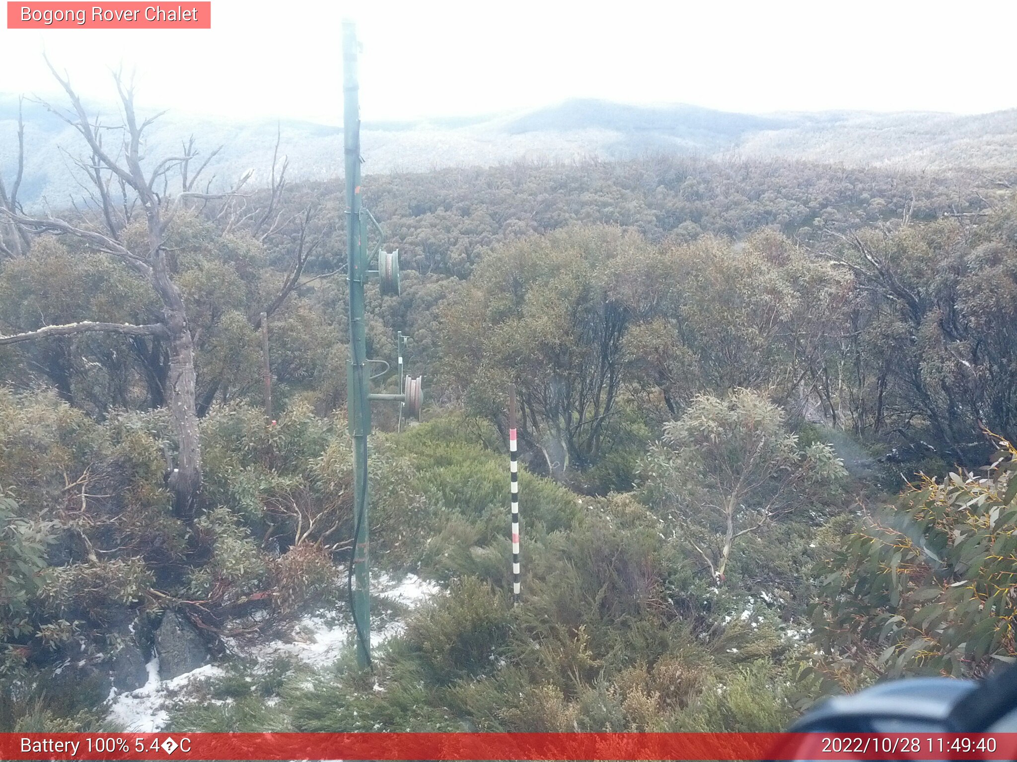 Bogong Web Cam 11:49am Friday 28th of October 2022