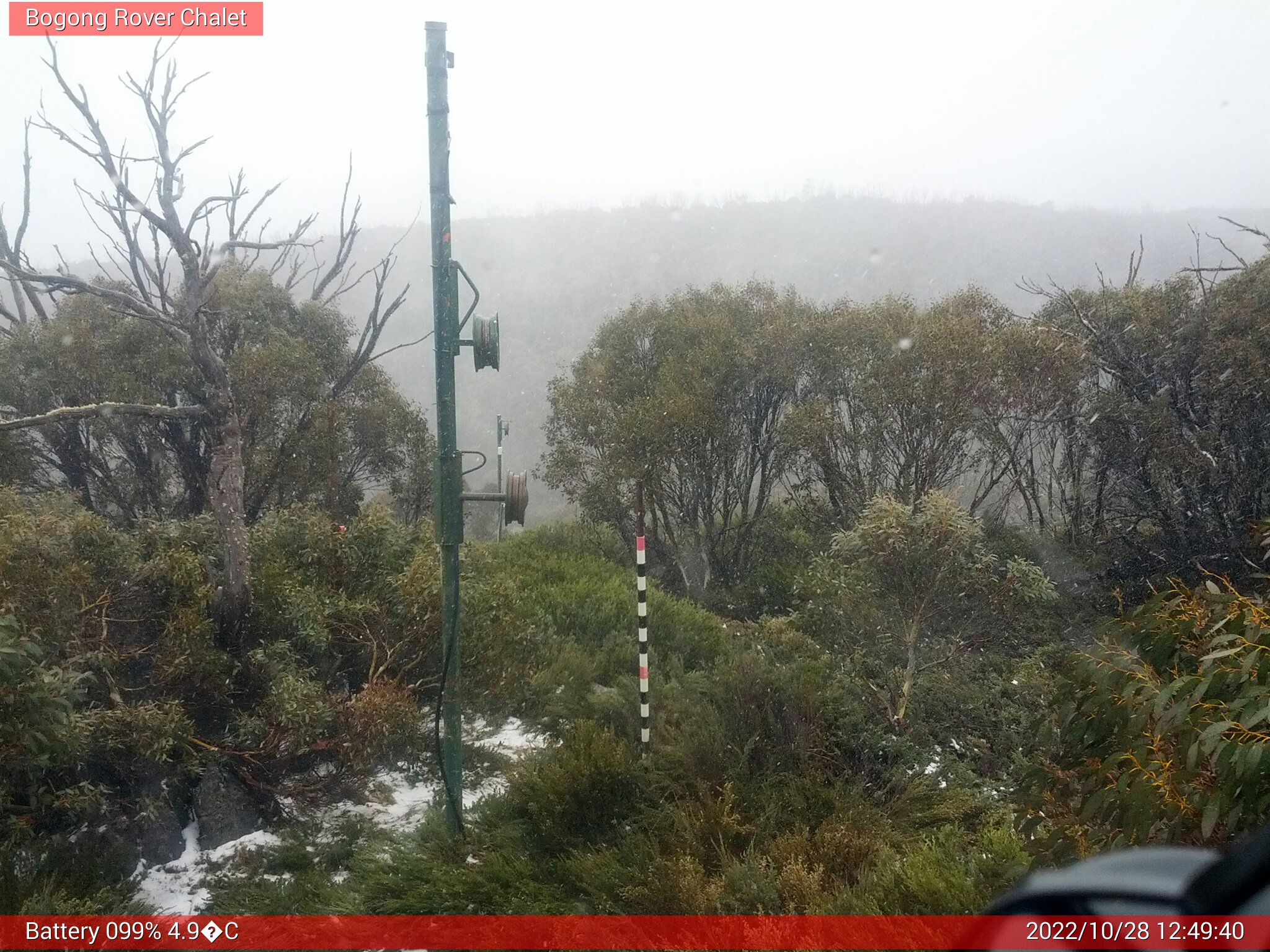 Bogong Web Cam 12:49pm Friday 28th of October 2022